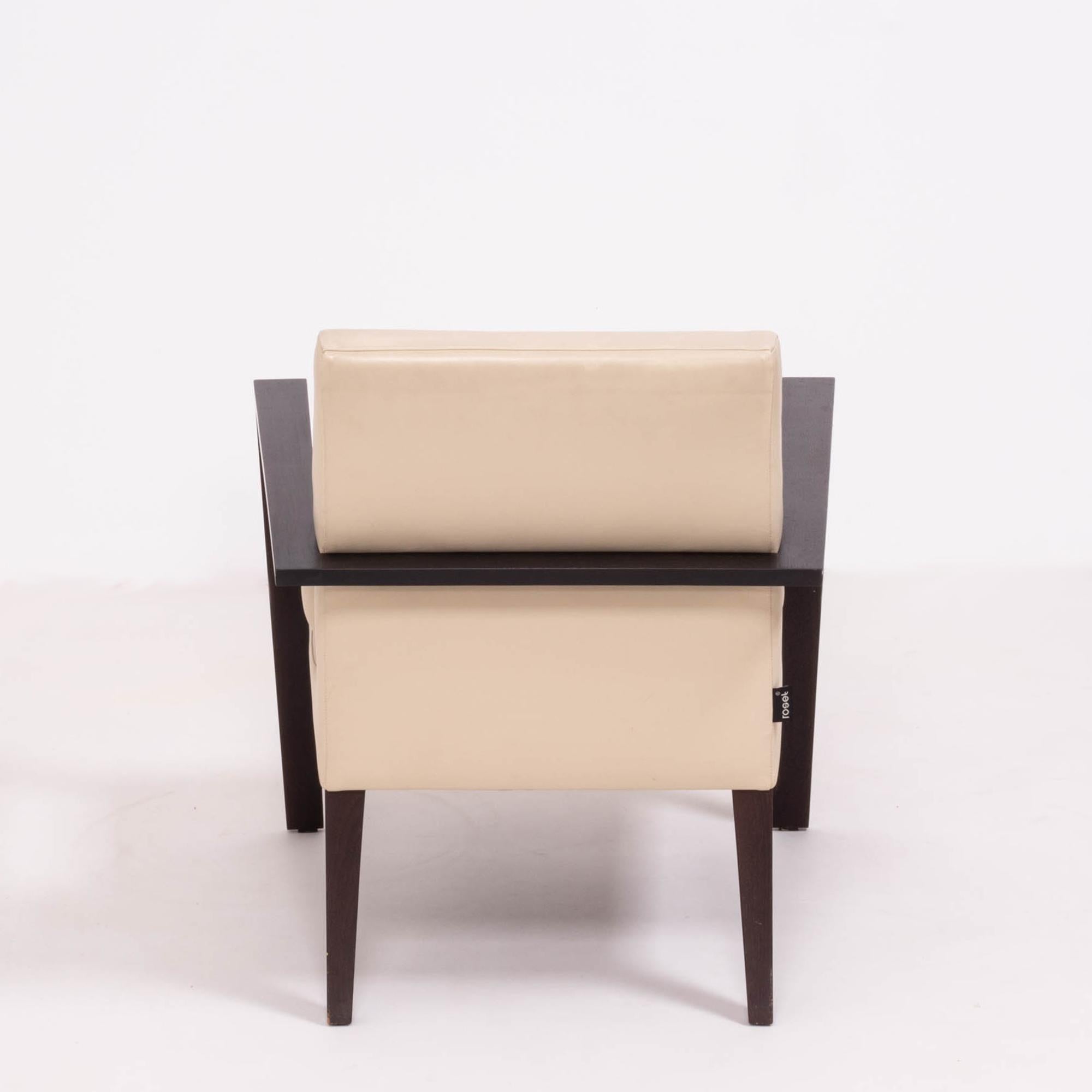 Leather French Line Accent Chair by Didier Gomez for Ligne Roset