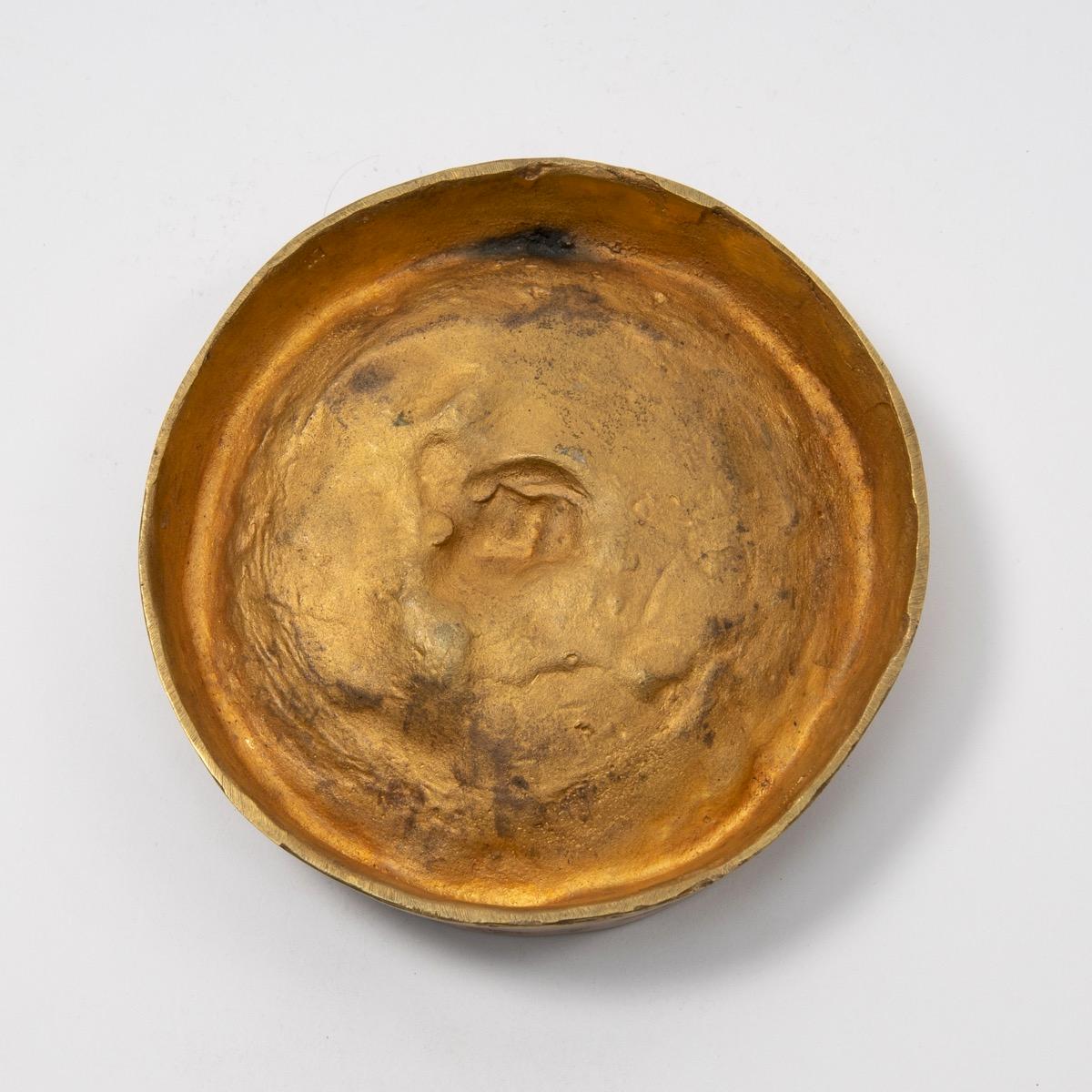 Mid-Century Modern French, Line Vautrin, Gilded Bronze Pocket Emptier 