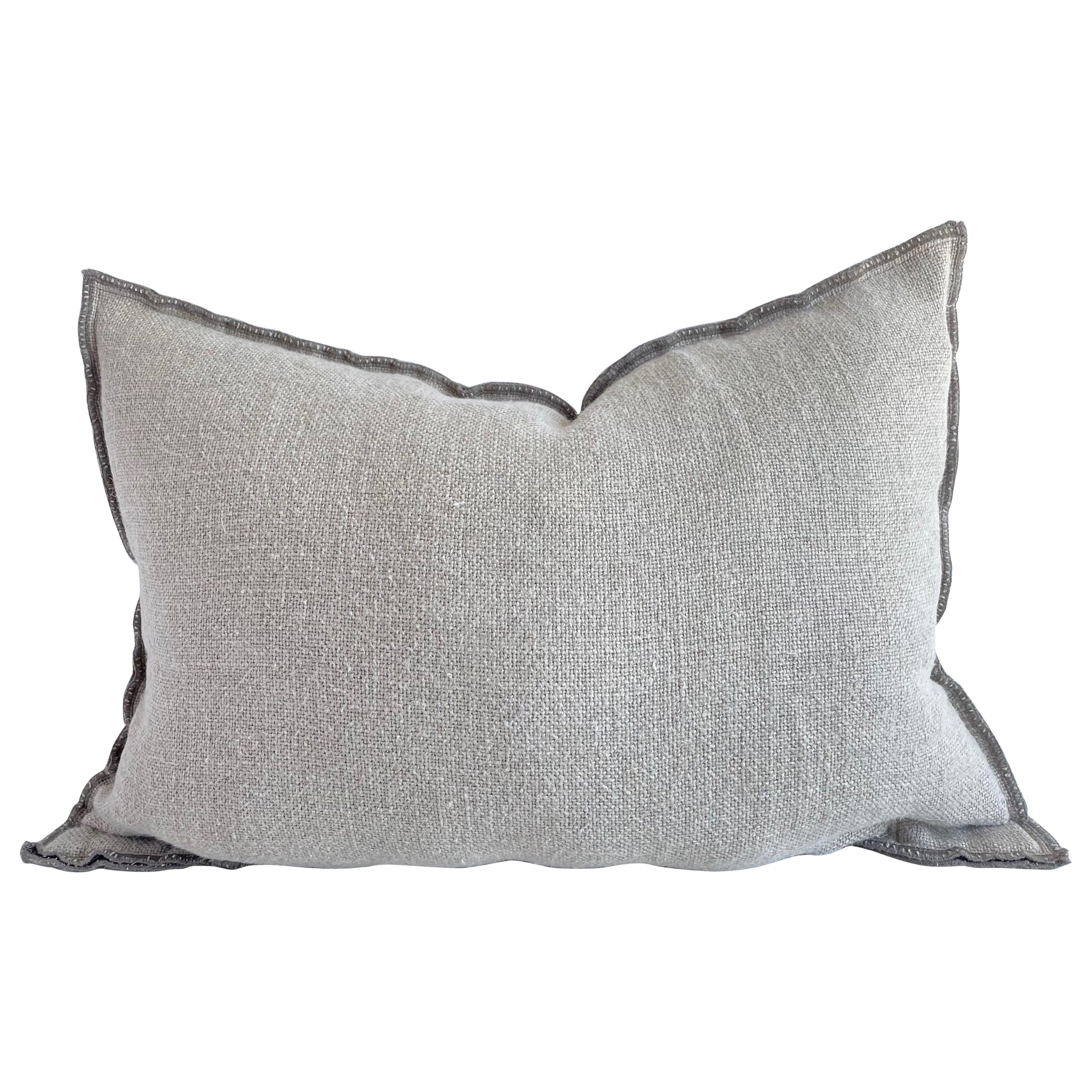Coussin lombaire en lin français