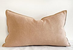 French Linen Nude Blush Accent Lumbar Pillow