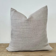 Coussin en lin français avec insert en duvet naturel