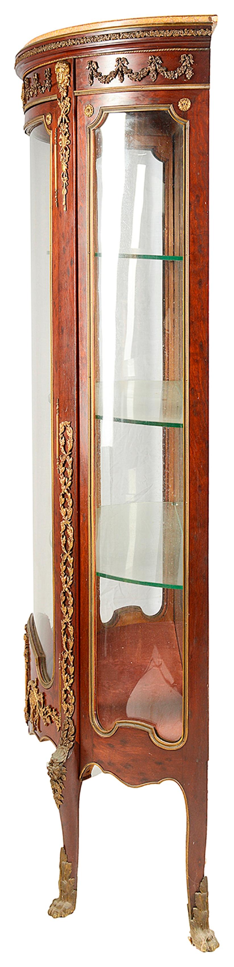 Louis XVI French Linke Style Display Cabinet, 19th Century For Sale