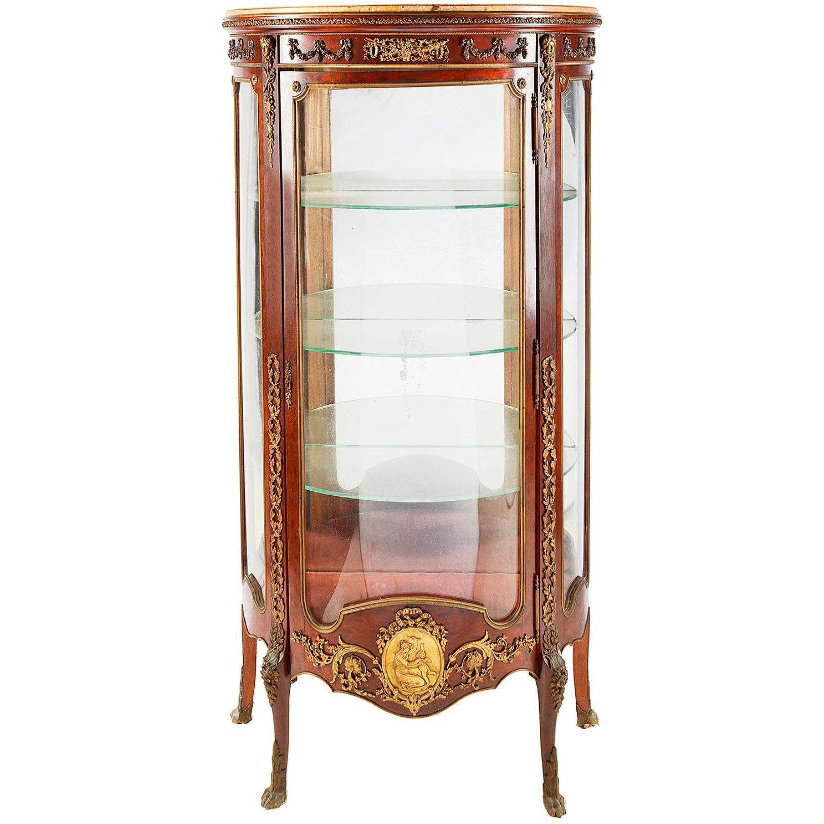 French Linke Style Display Cabinet, 19th Century