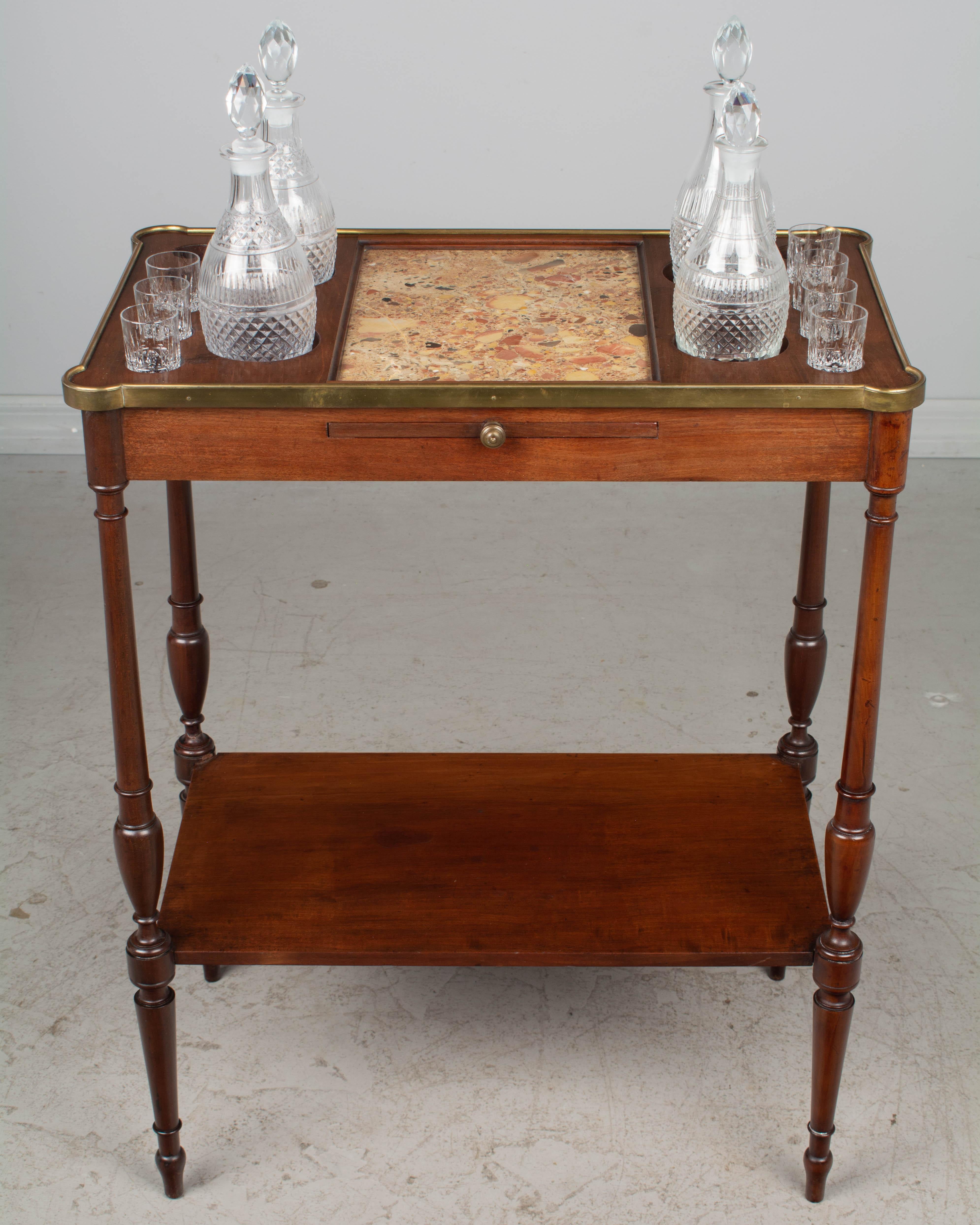 19th Century French Liquor Side Table by L' Escalier De Cristal À Paris For Sale