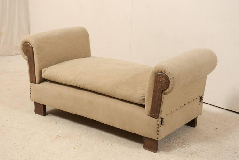 French Lit De Jour 'Daybed' circa 1920s-1930s with Nice Rounded Arms For  Sale at 1stDibs