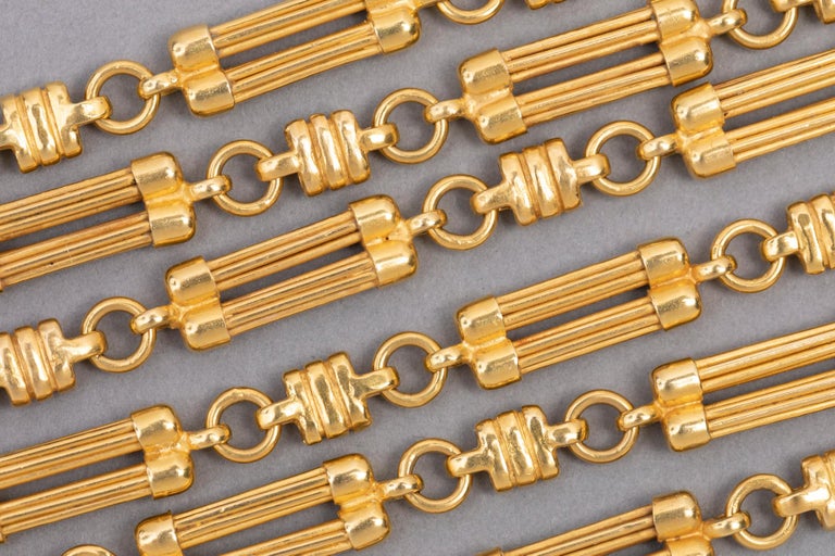 French Long Gold Chain at 1stDibs