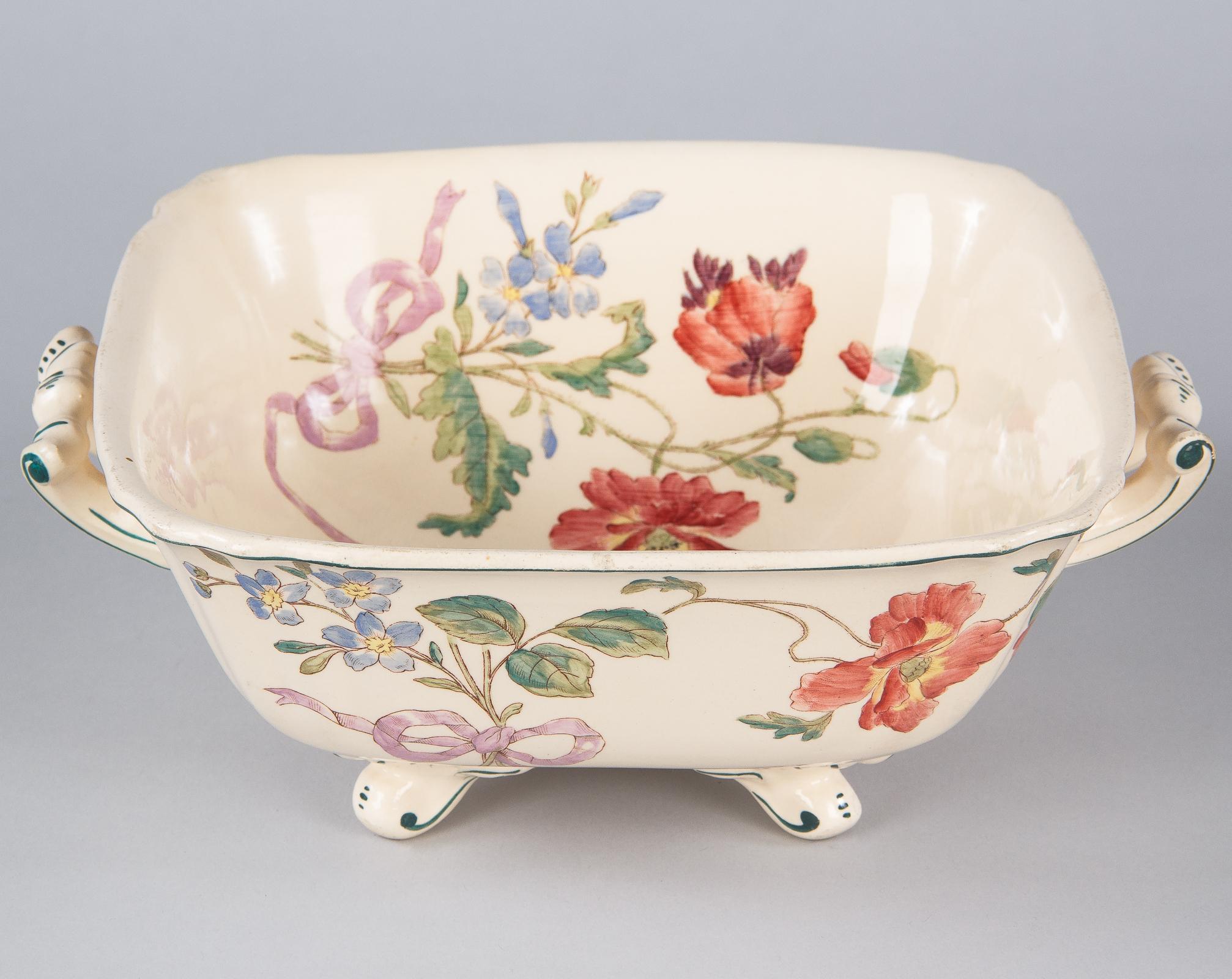 French Longchamp Ceramic Tureen, Early 1900s 6