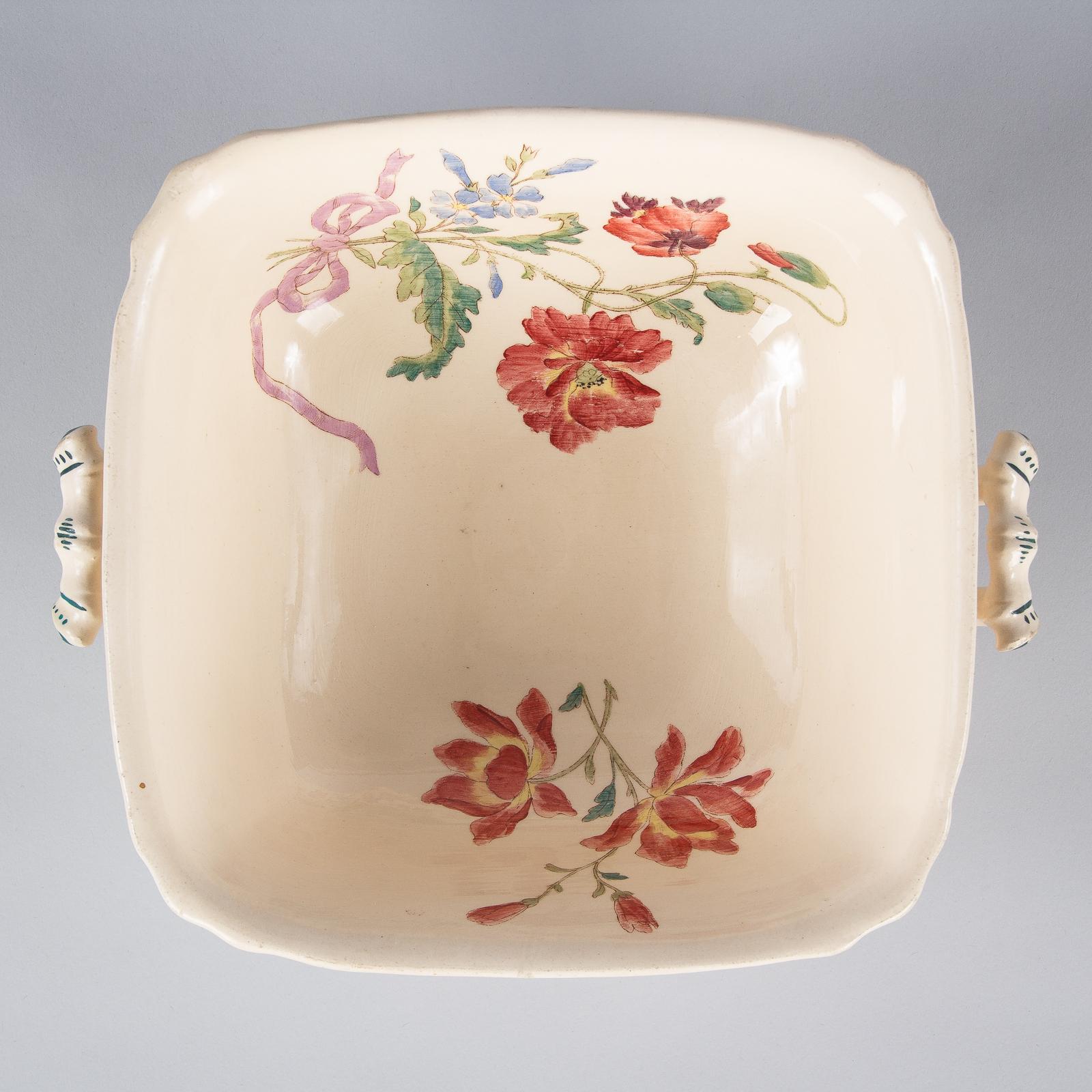 French Longchamp Ceramic Tureen, Early 1900s 7