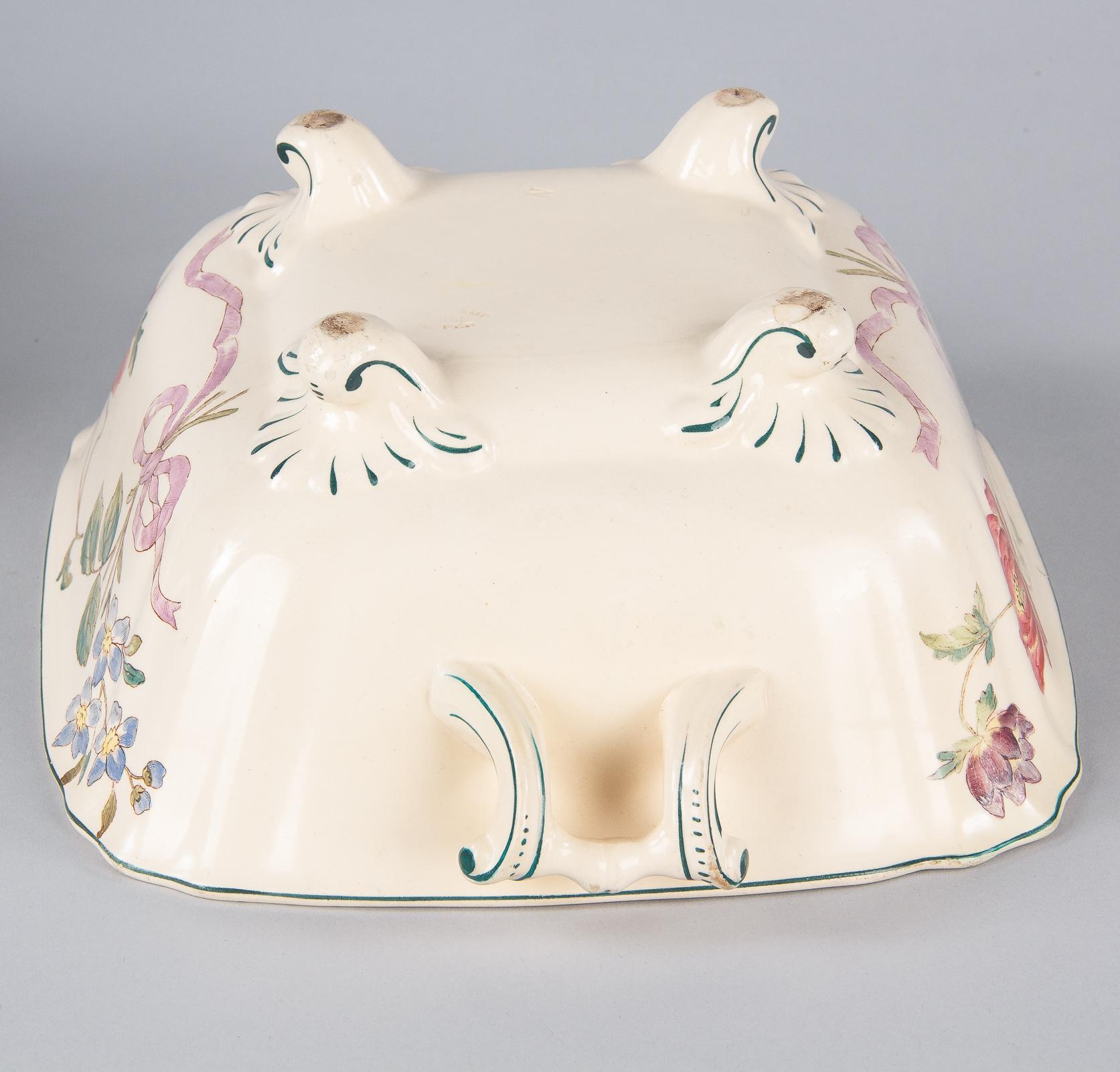 French Longchamp Ceramic Tureen, Early 1900s 15