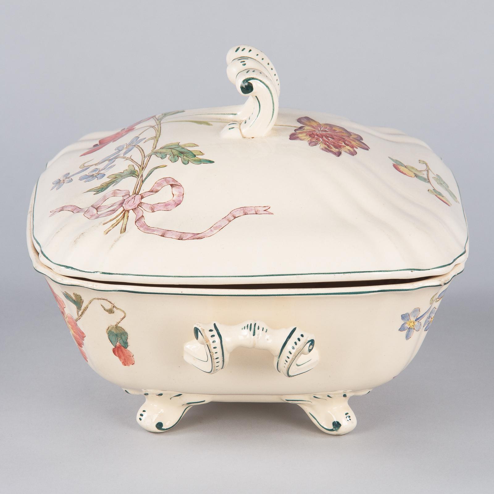 French Longchamp Ceramic Tureen, Early 1900s 1