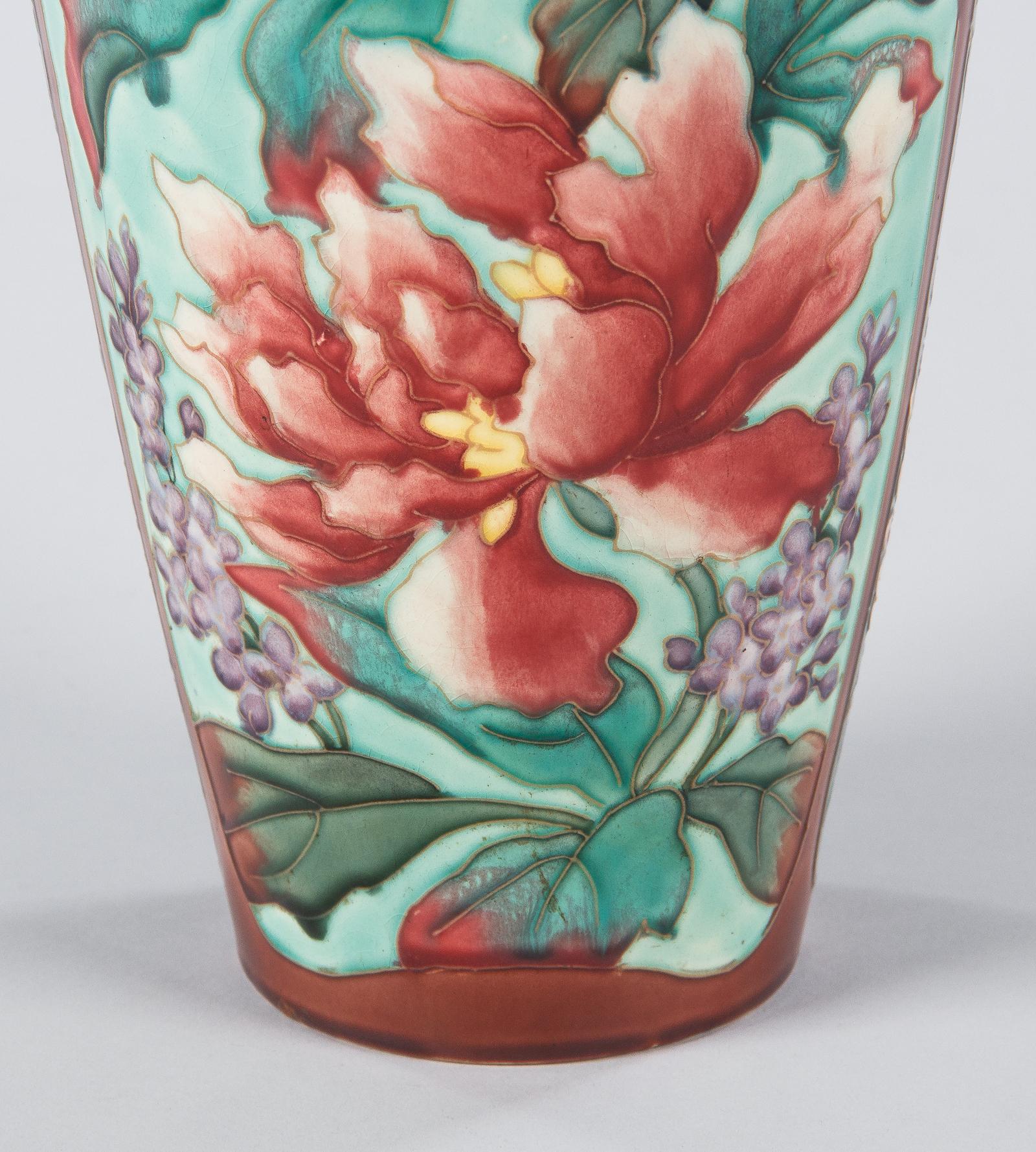 20th Century French Longchamp Majolica Ceramic Vase, 1900s