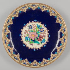 French Longwy Cloisonné Enamel Ceramic Bowl