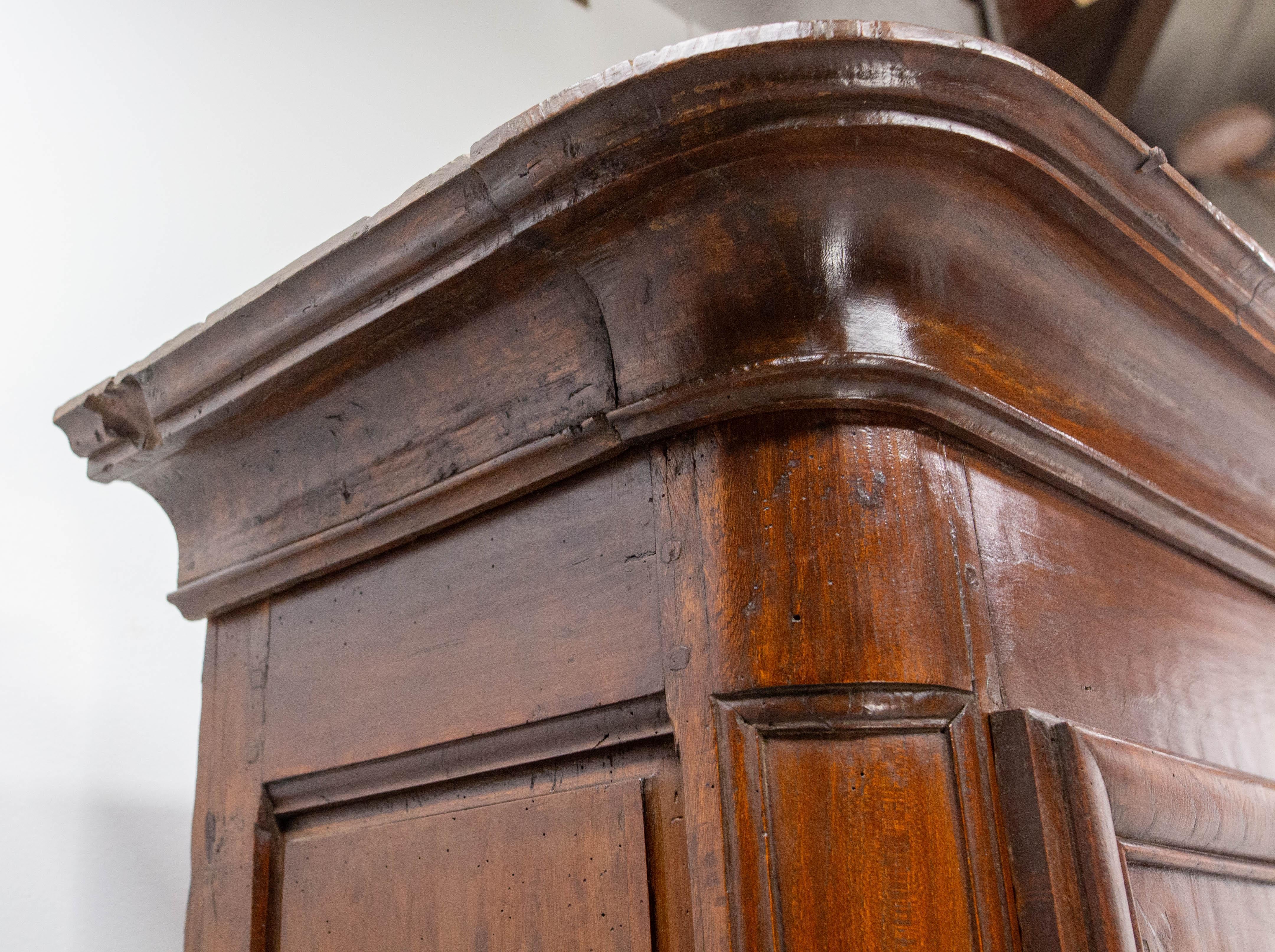 Glass French Louis 15 Ash Book Case Vitrine Armoire Mid-18th Century For Sale