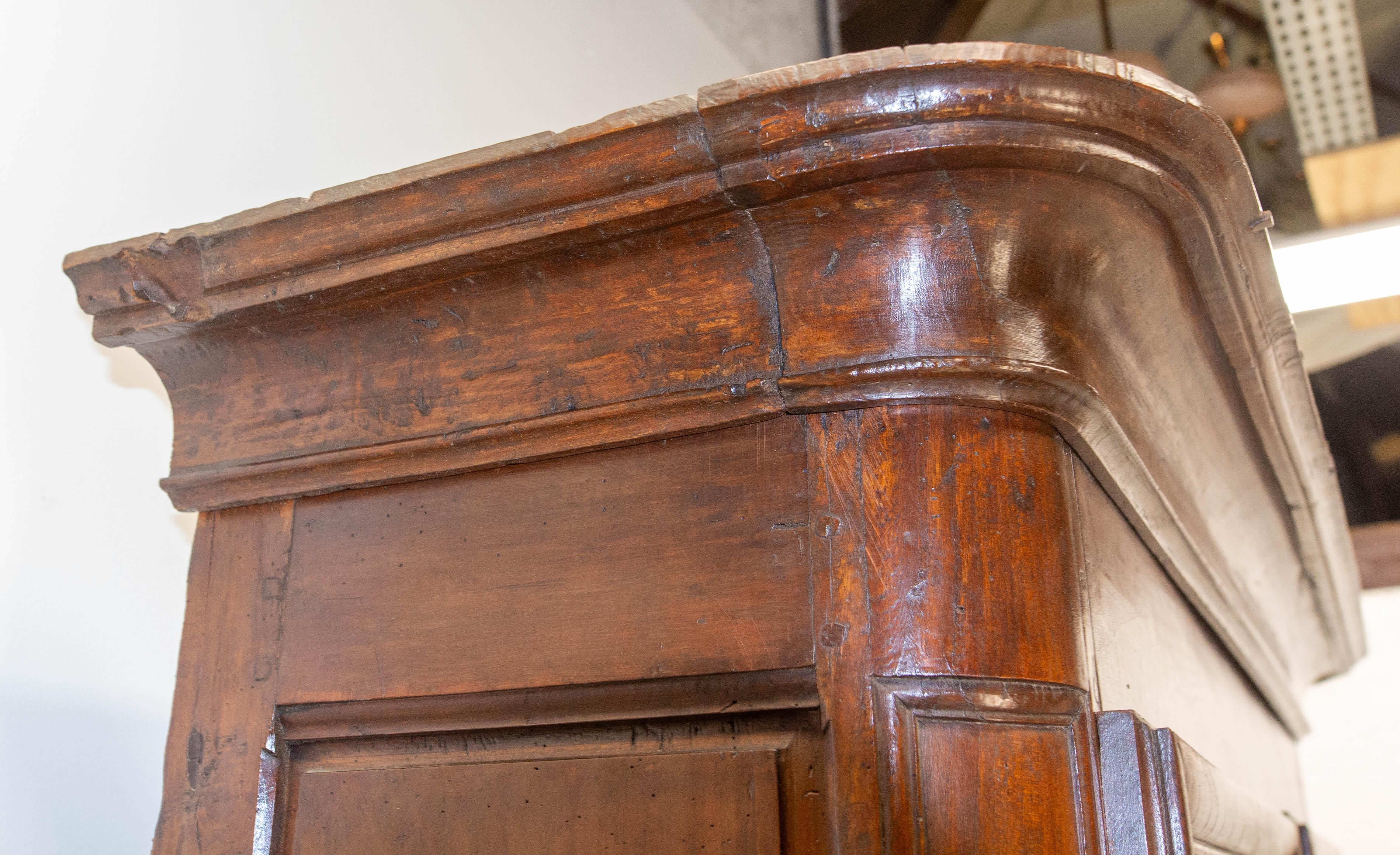 French Louis 15 Ash Book Case Vitrine Armoire Mid-18th Century For Sale 1