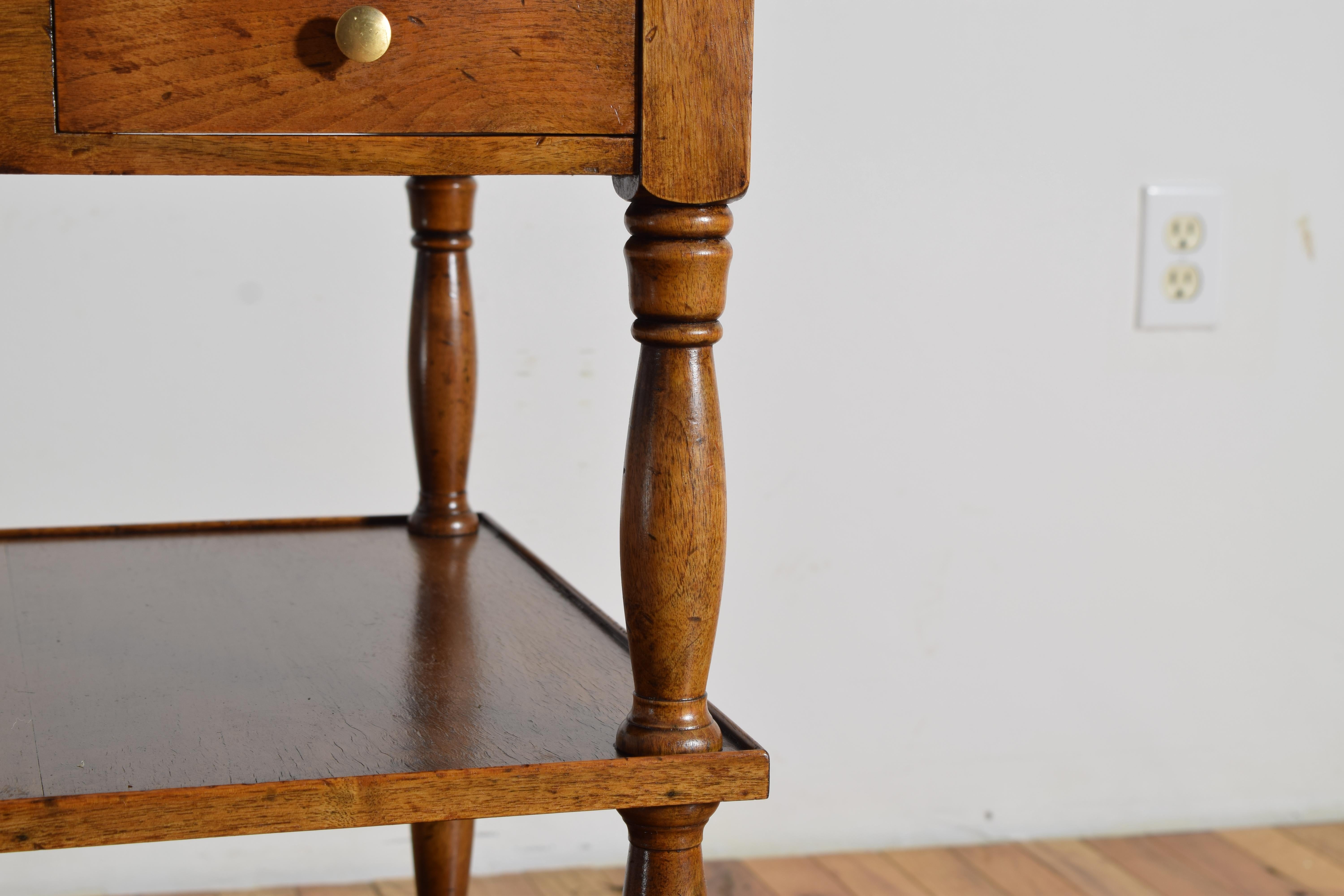 French Louis Philipe Walnut, Marble, & Zinc Table de Rafraichissoir, circa 1840 For Sale 2