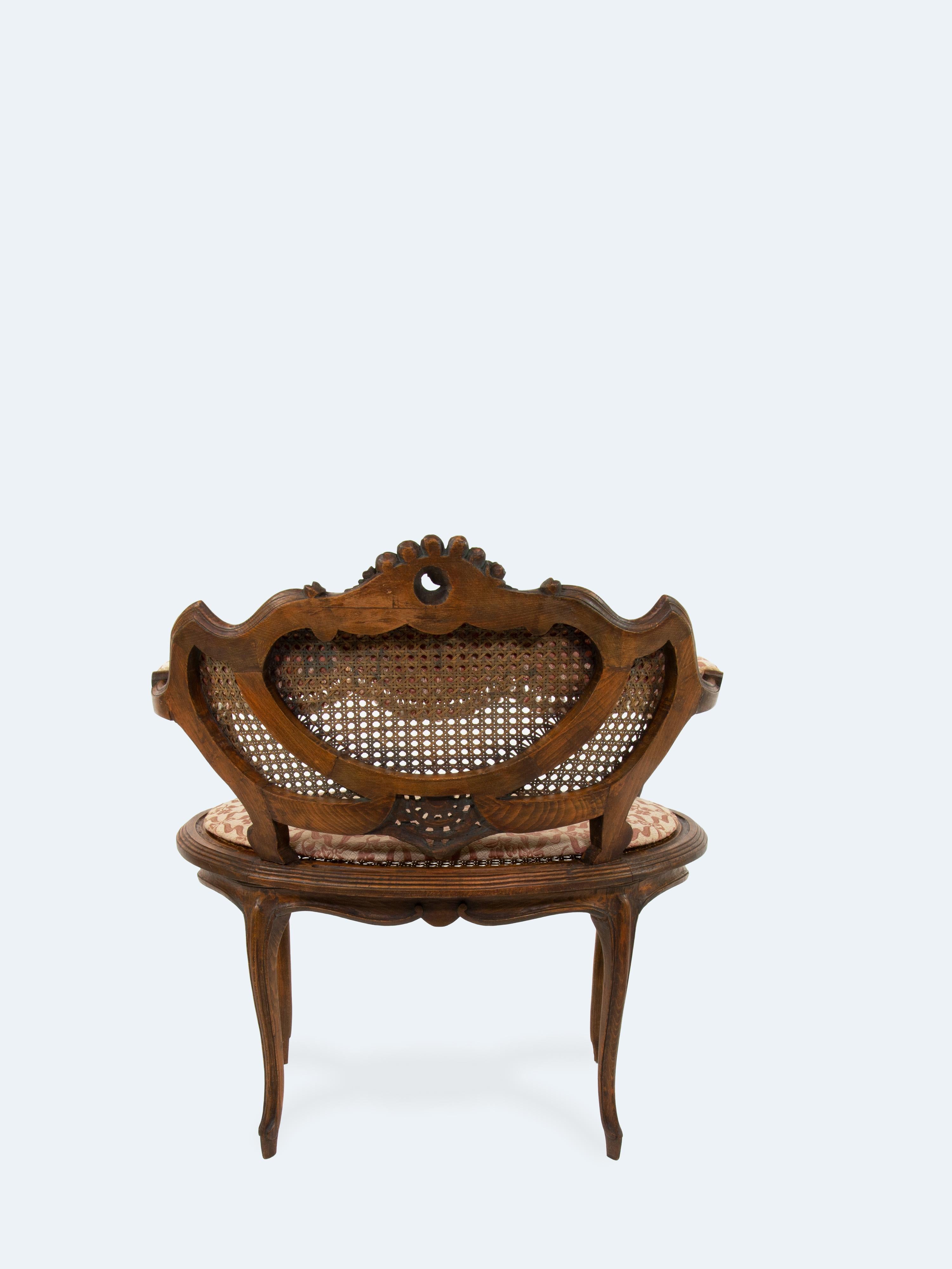 Bronzed French Louis-Philippe Armchair of the 19th Century For Sale