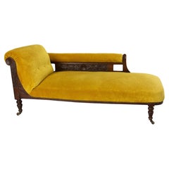 Used French Louis Philippe Bench Seat Wood Sofa or Banquette French 19th Midcentury