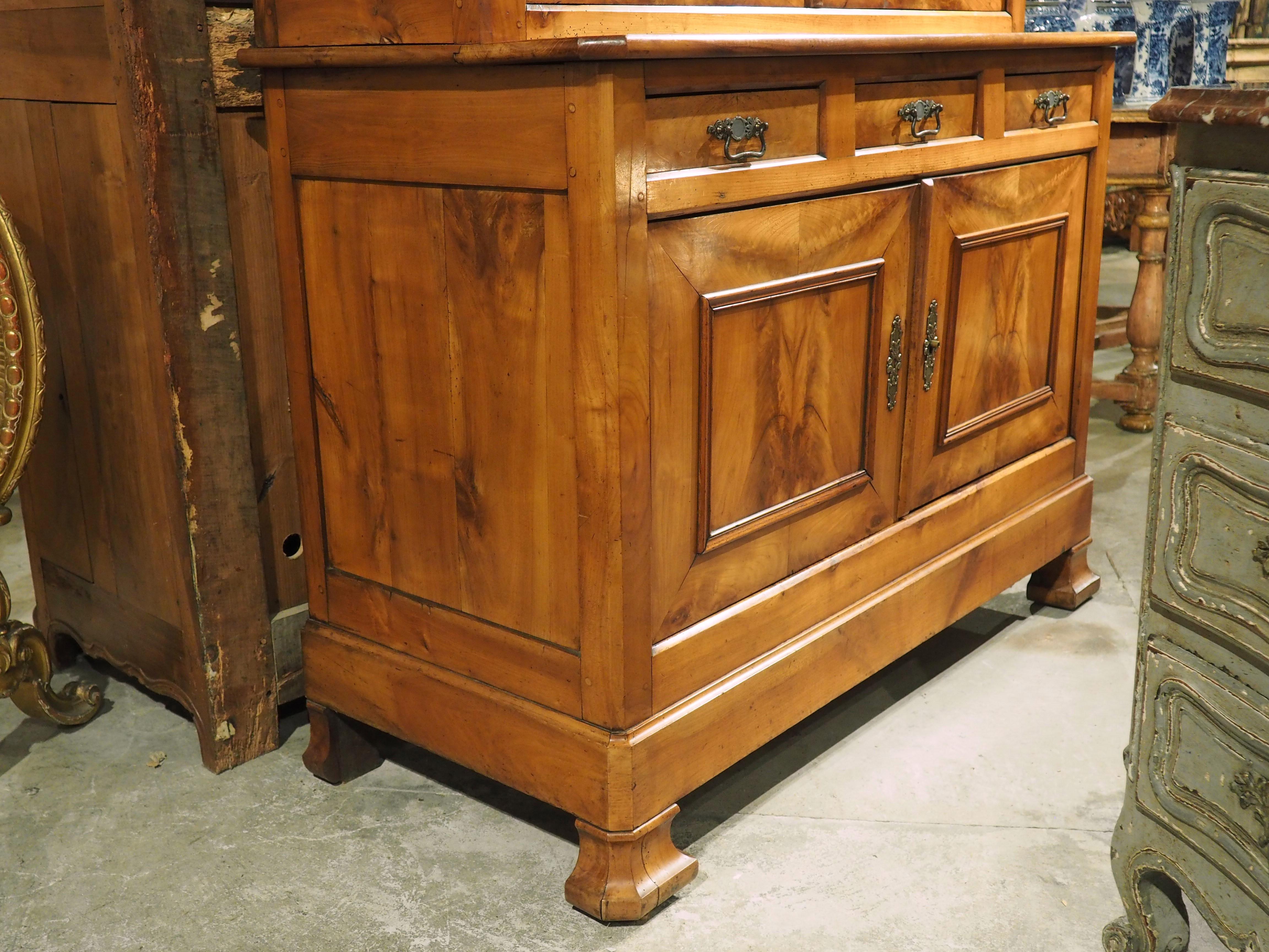 French Louis Philippe Buffet Deux Corps in Cherry Wood, Circa 1830 10