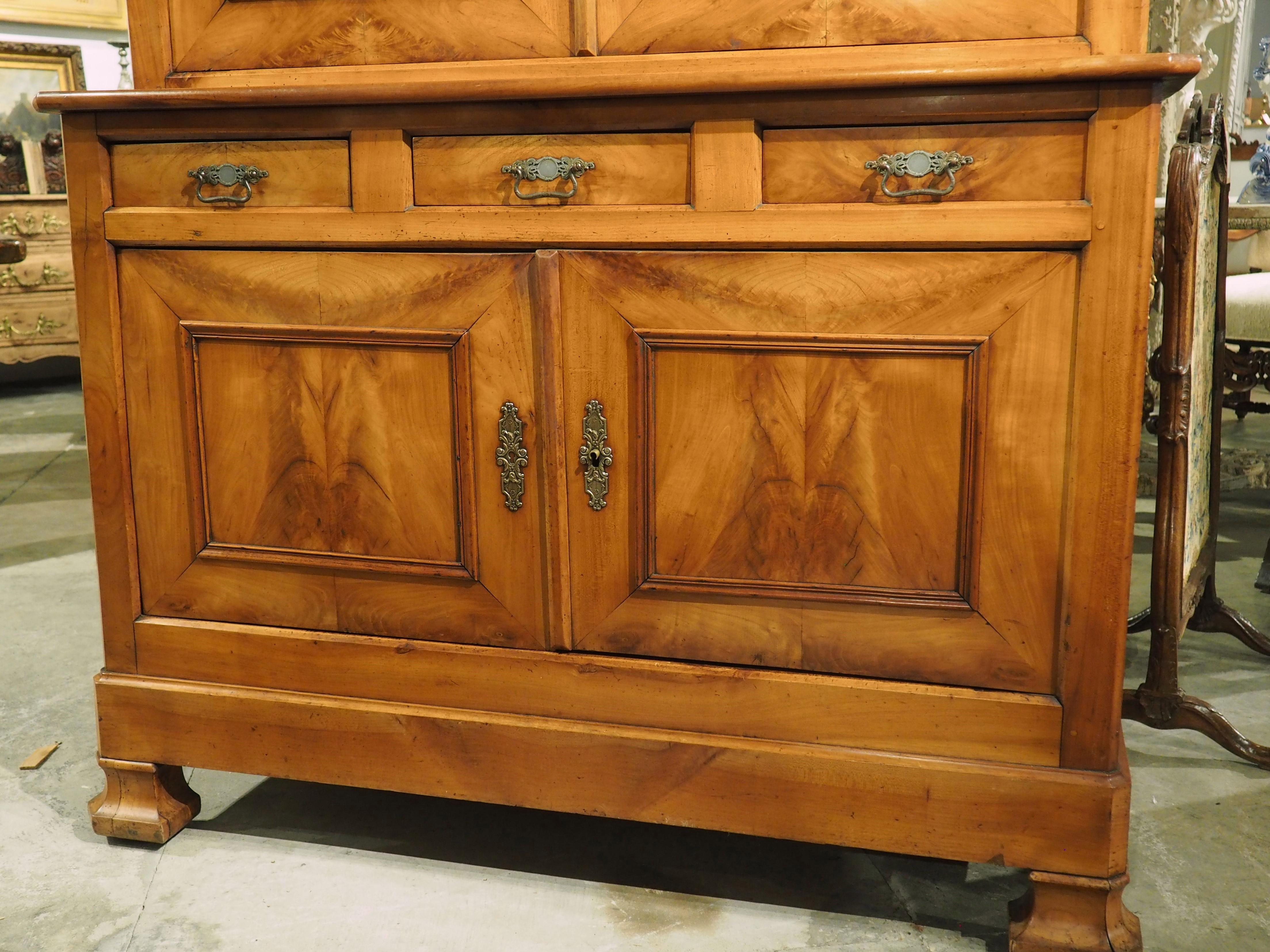 French Louis Philippe Buffet Deux Corps in Cherry Wood, Circa 1830 12