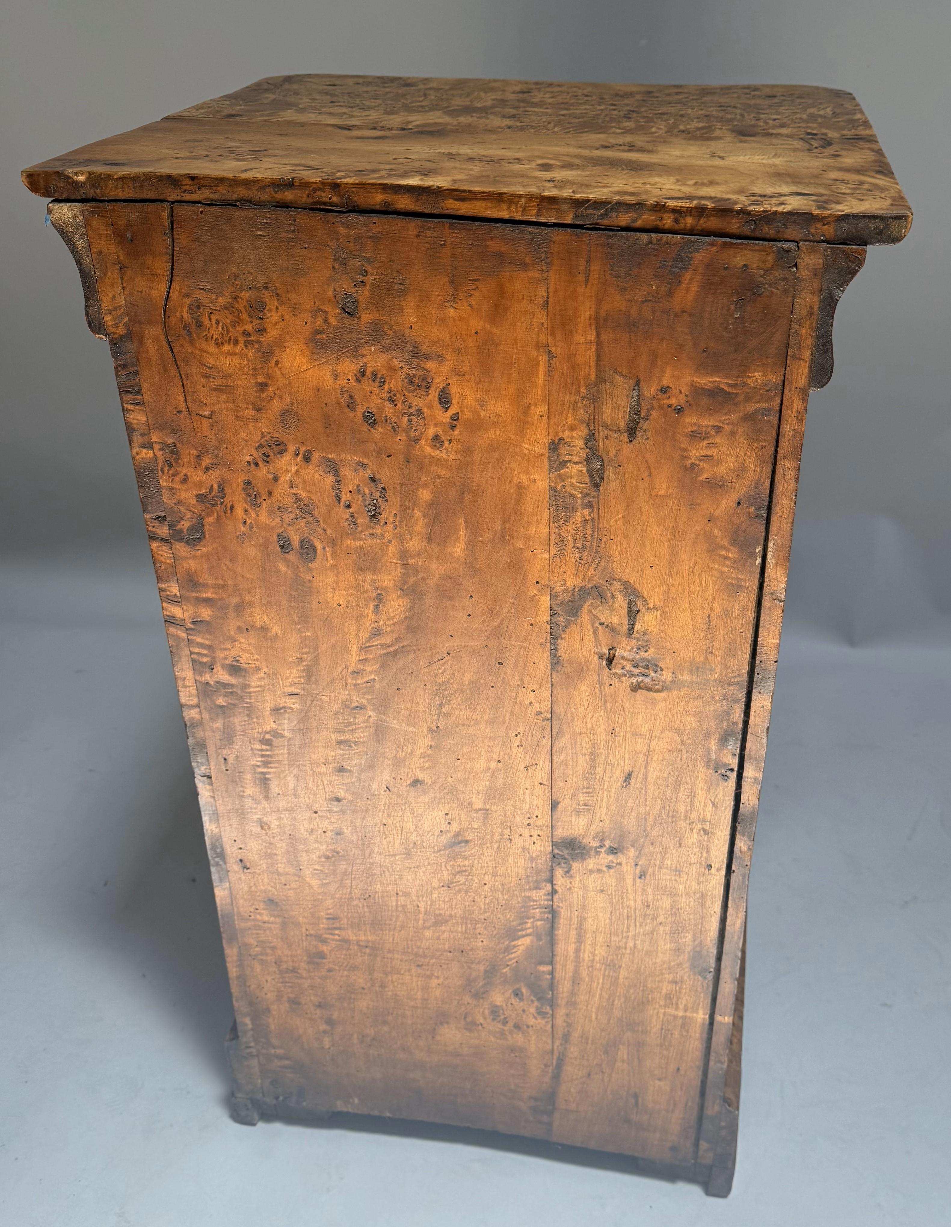French Louis Philippe Burled Yew Wood Nightstand For Sale 5