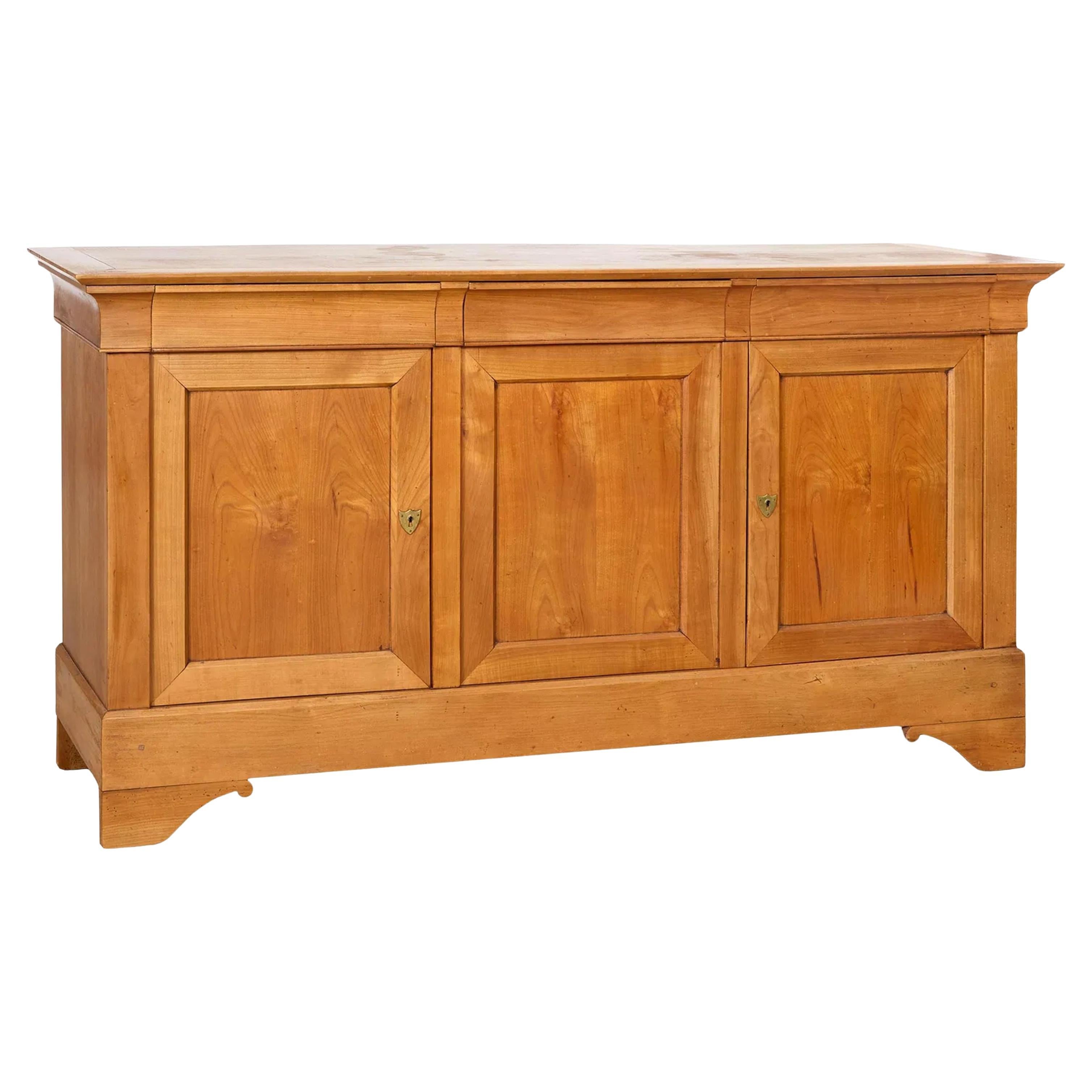 French Louis Philippe Cherry Sideboard, Mid-19th Century For Sale