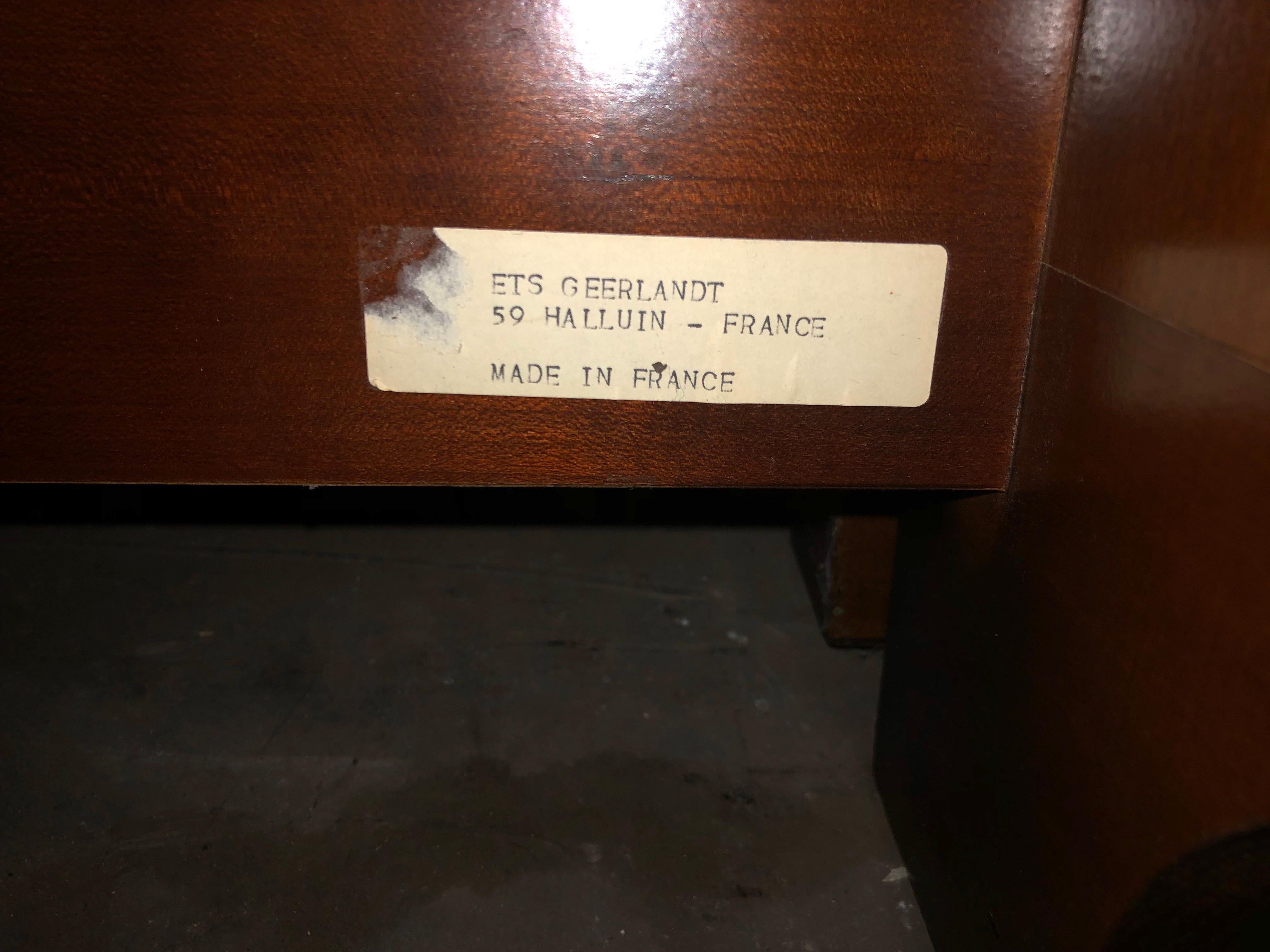 French Louis Philippe Cherry Wood King Size Sleigh Bed 4