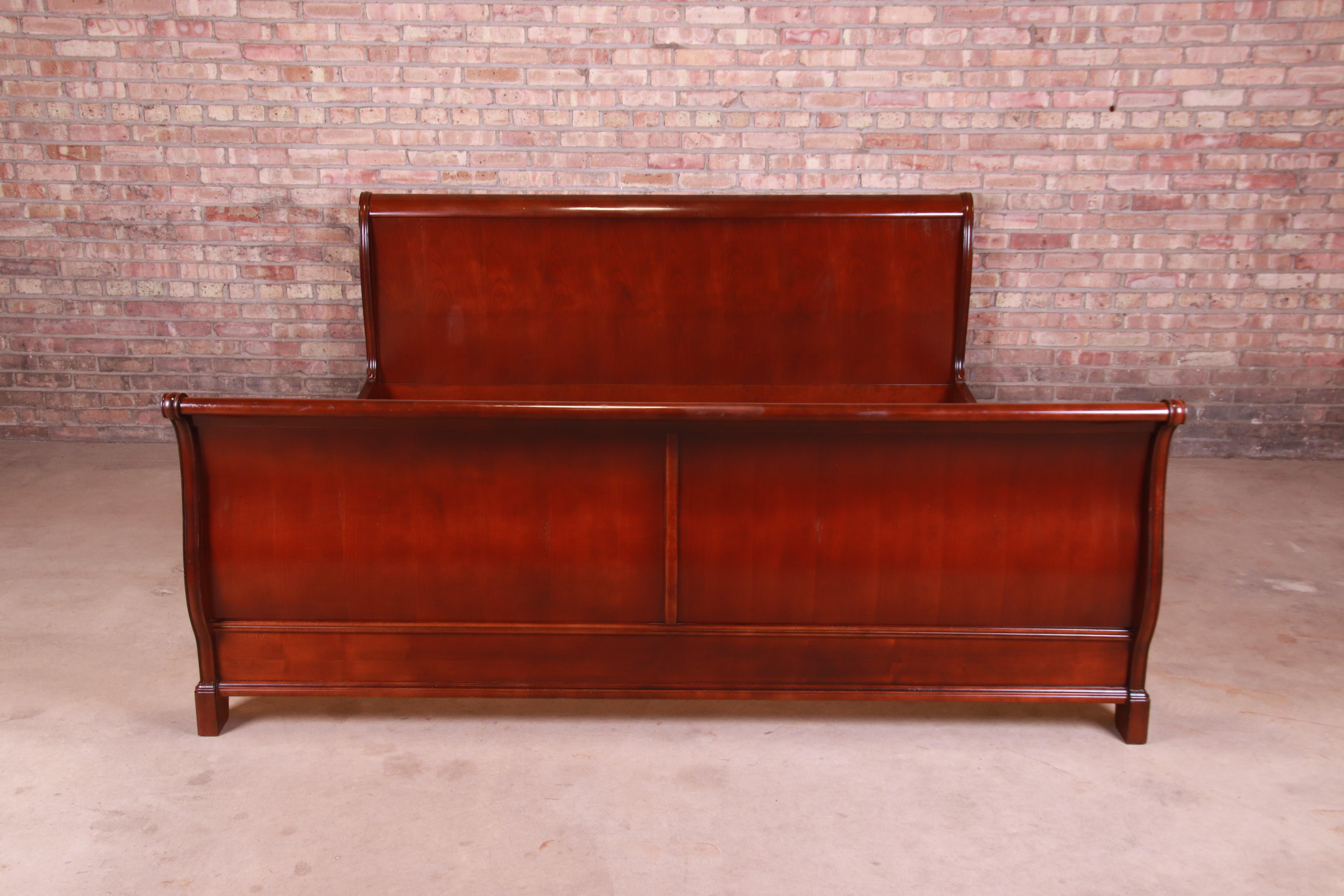 cherrywood sleigh bed