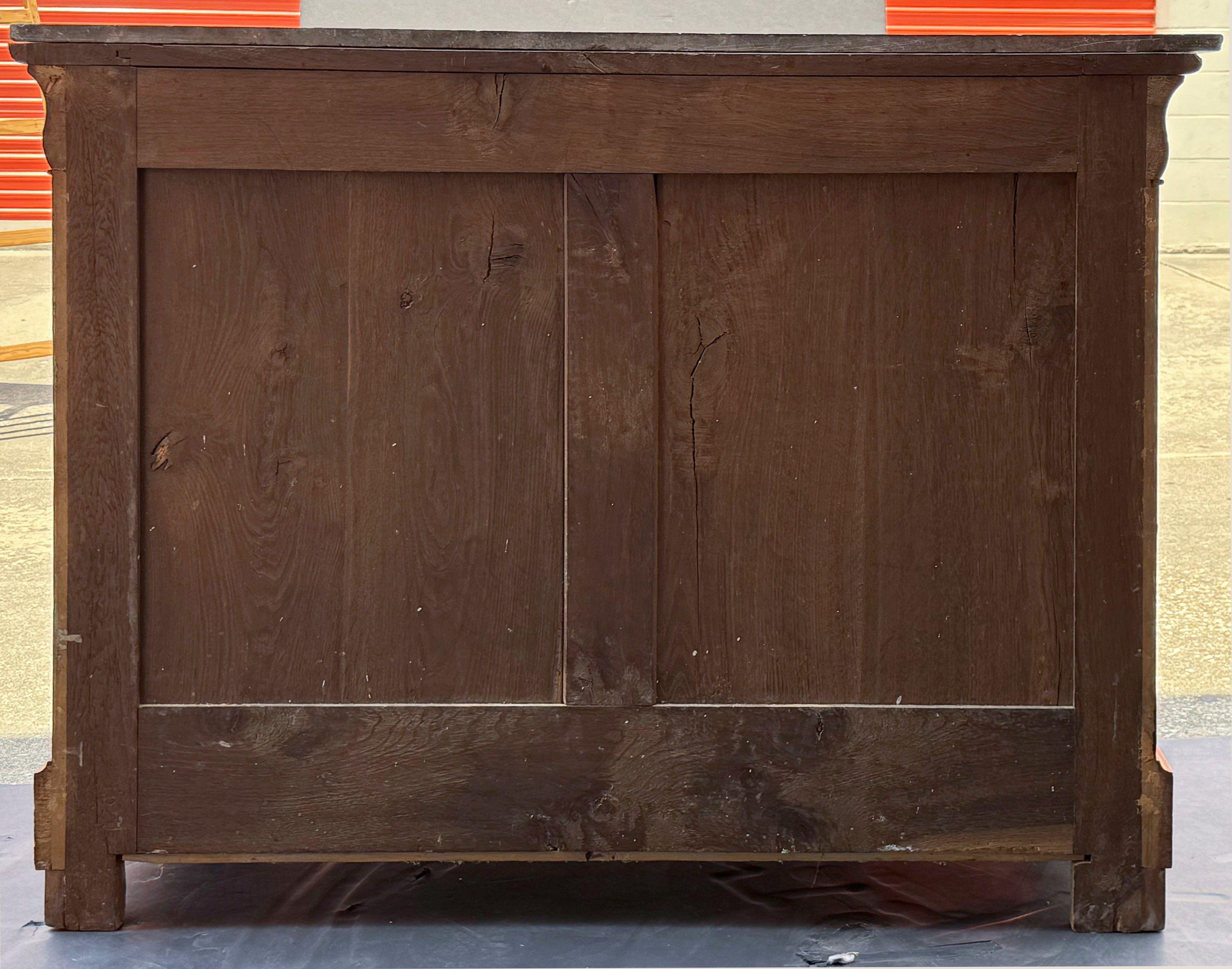 French Louis Philippe Chest or Commode of Burr Walnut with Marble Top 6