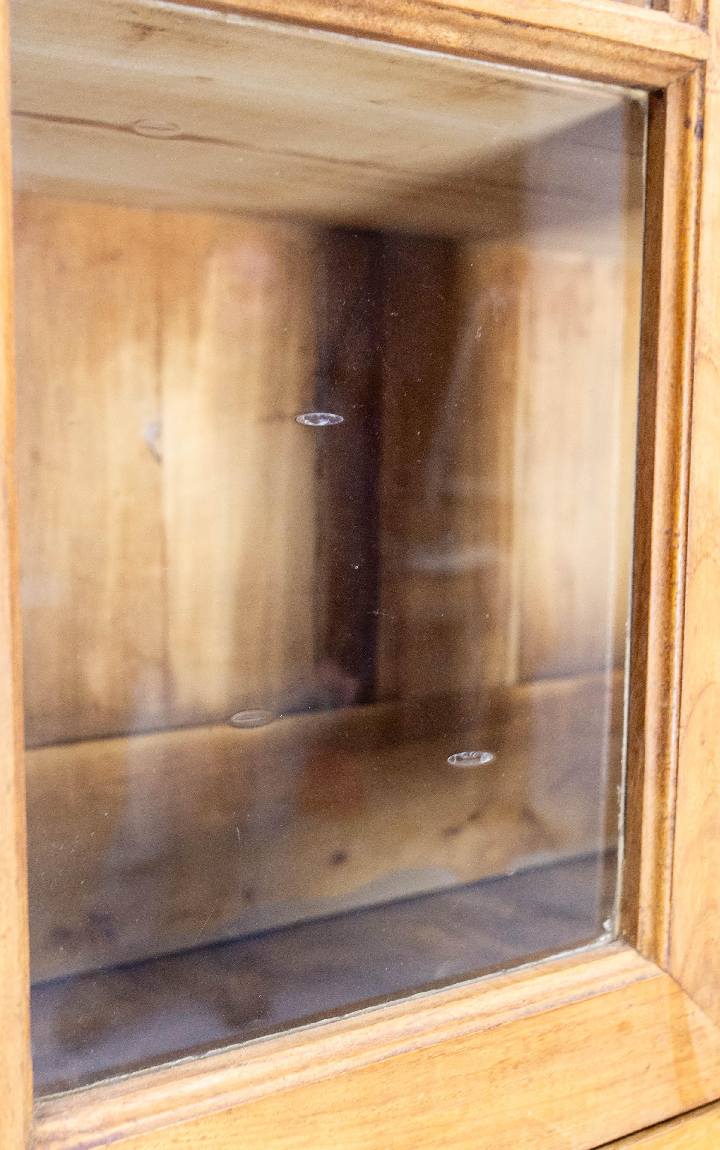 Libreria Vitrina in Castagno Louis Philippe Due Pezzi Tavola Laterale Metà del XIX C. in vendita 9