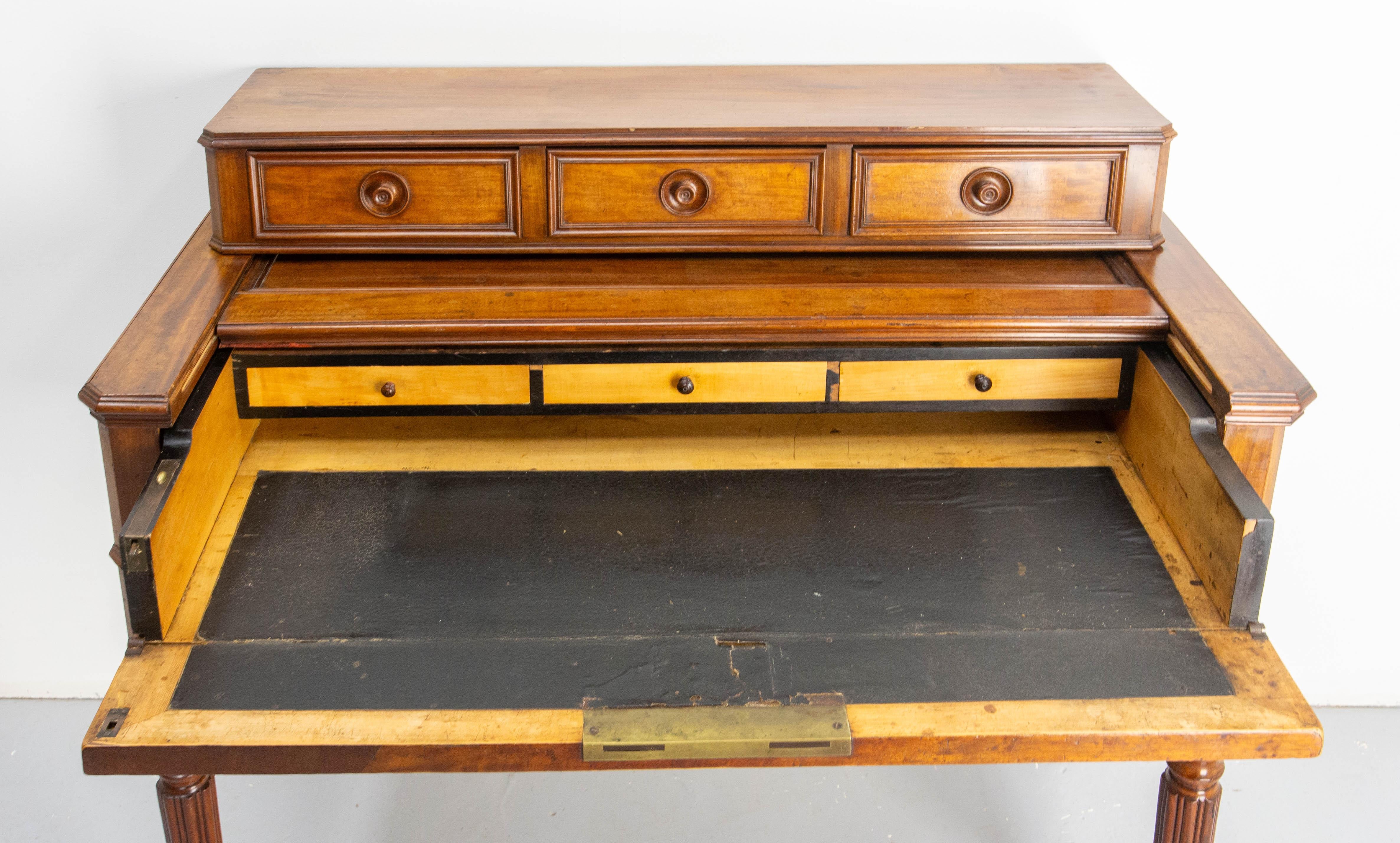 French  Louis Philippe Desk Writing Table Secret Drawers, 19th Century For Sale 12