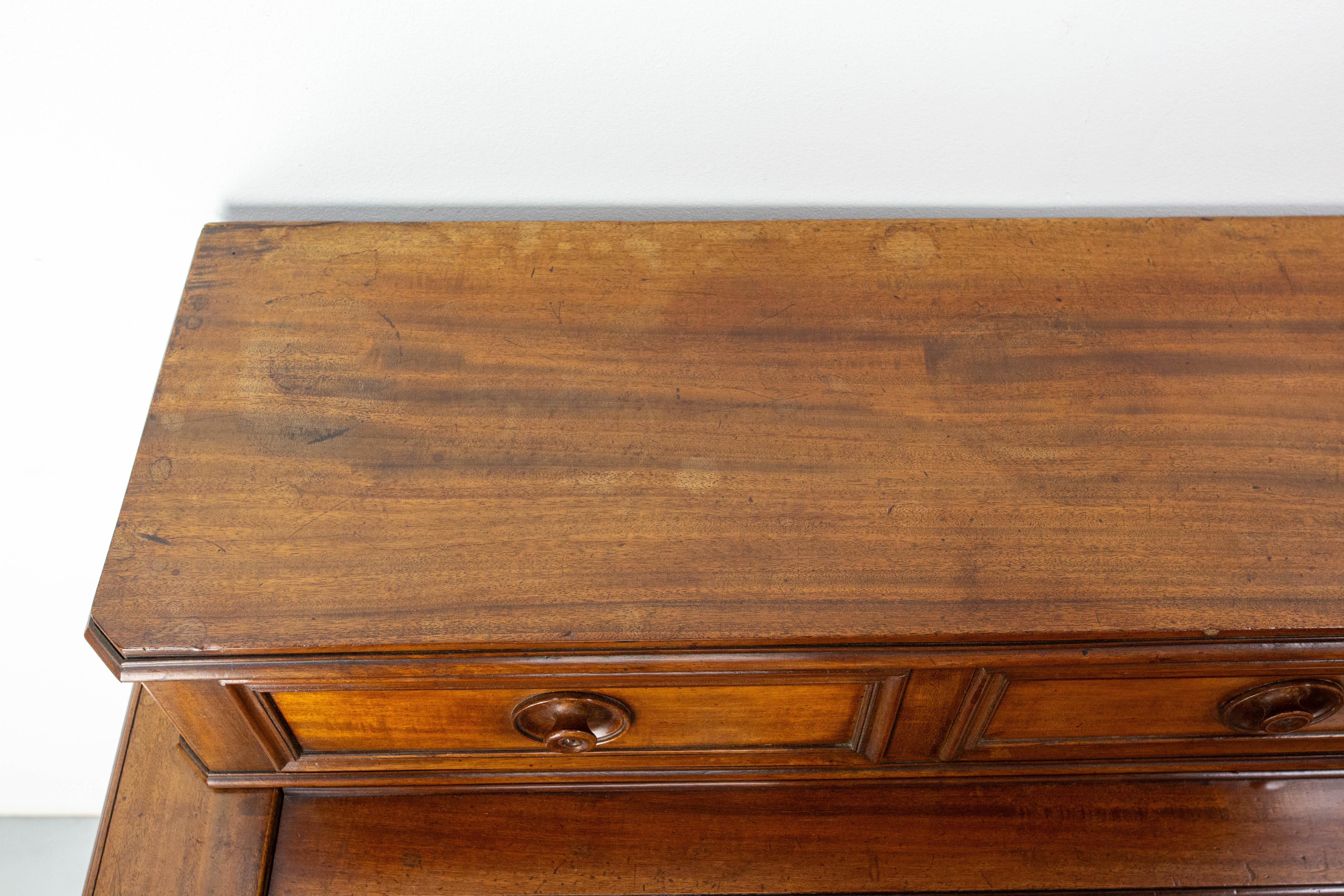 French  Louis Philippe Desk Writing Table Secret Drawers, 19th Century For Sale 3