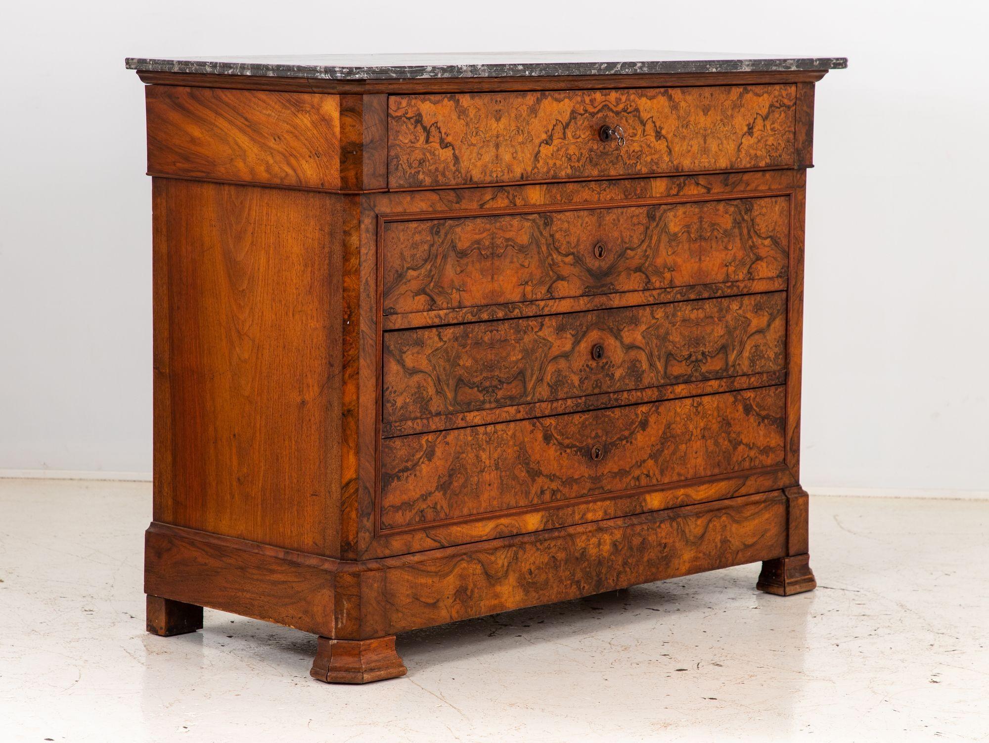 French Louis Philippe Drop Front Secretary, late 19th Century For Sale 8