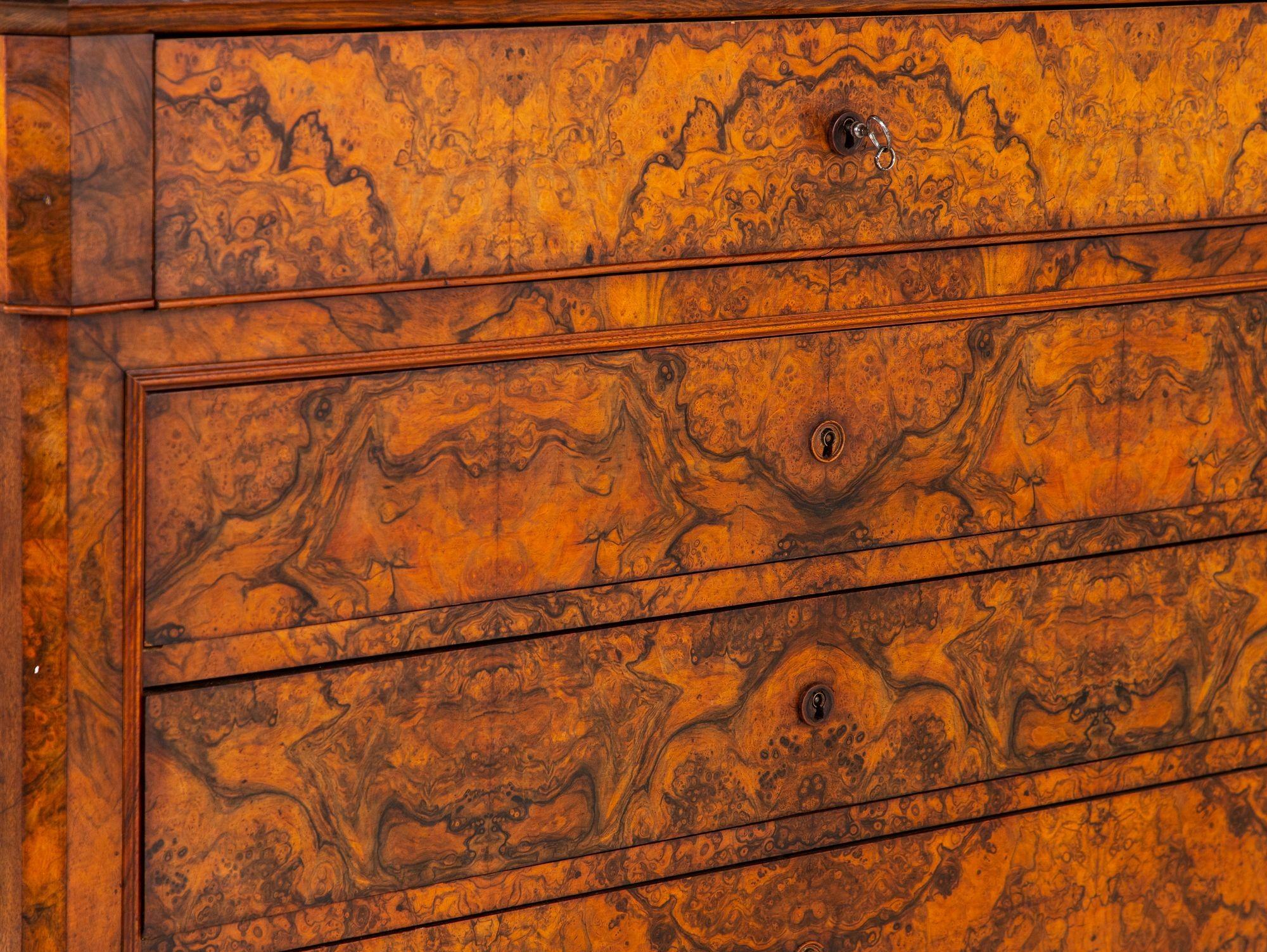 French Louis Philippe Drop Front Secretary, late 19th Century For Sale 10