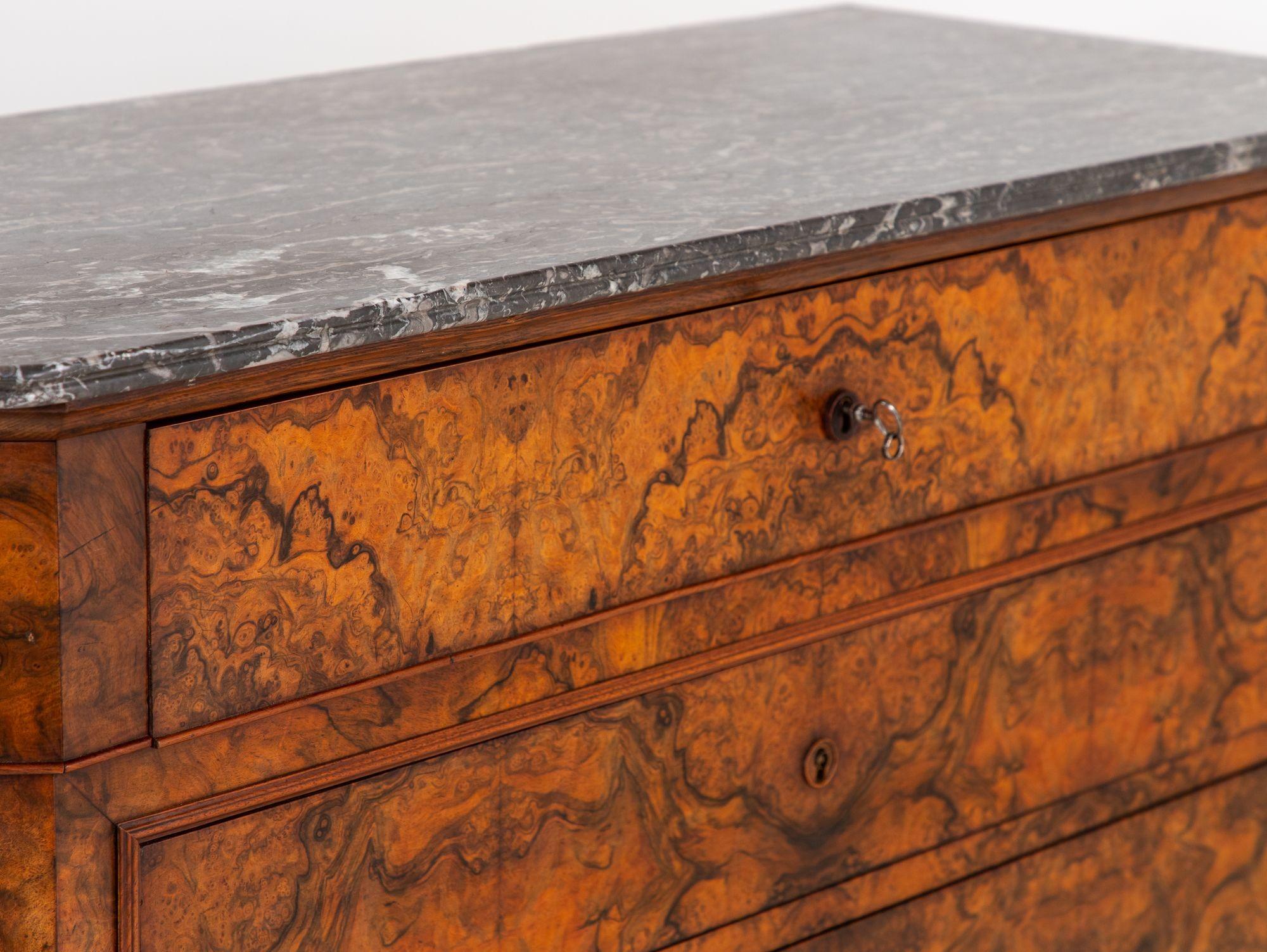 French Louis Philippe Drop Front Secretary, late 19th Century For Sale 12