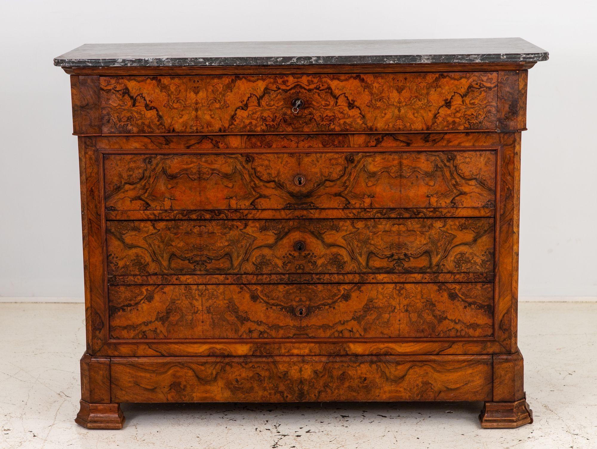 French Louis Philippe Drop Front Secretary, late 19th Century For Sale 3