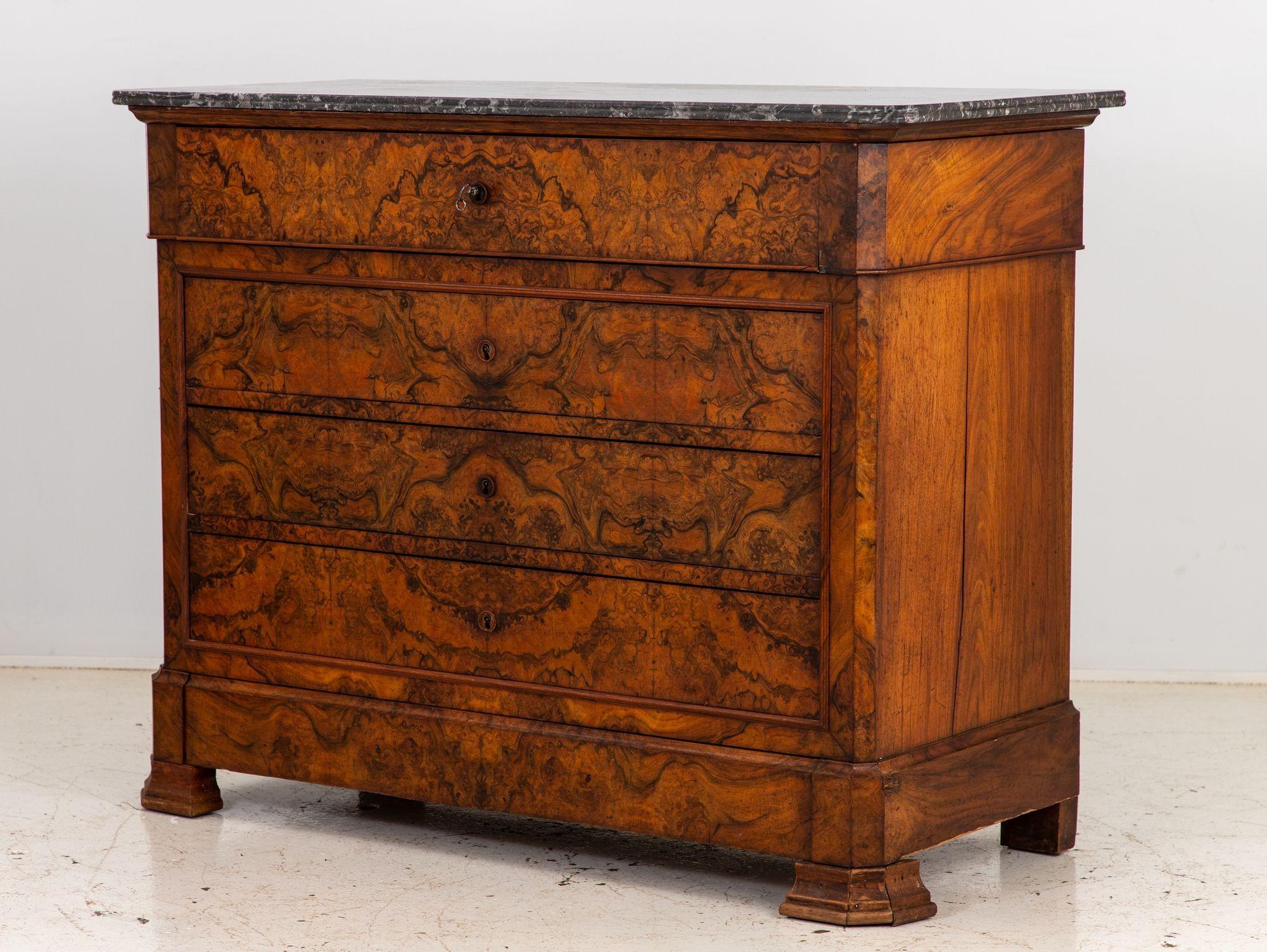 French Louis Philippe Drop Front Secretary, late 19th Century For Sale 4