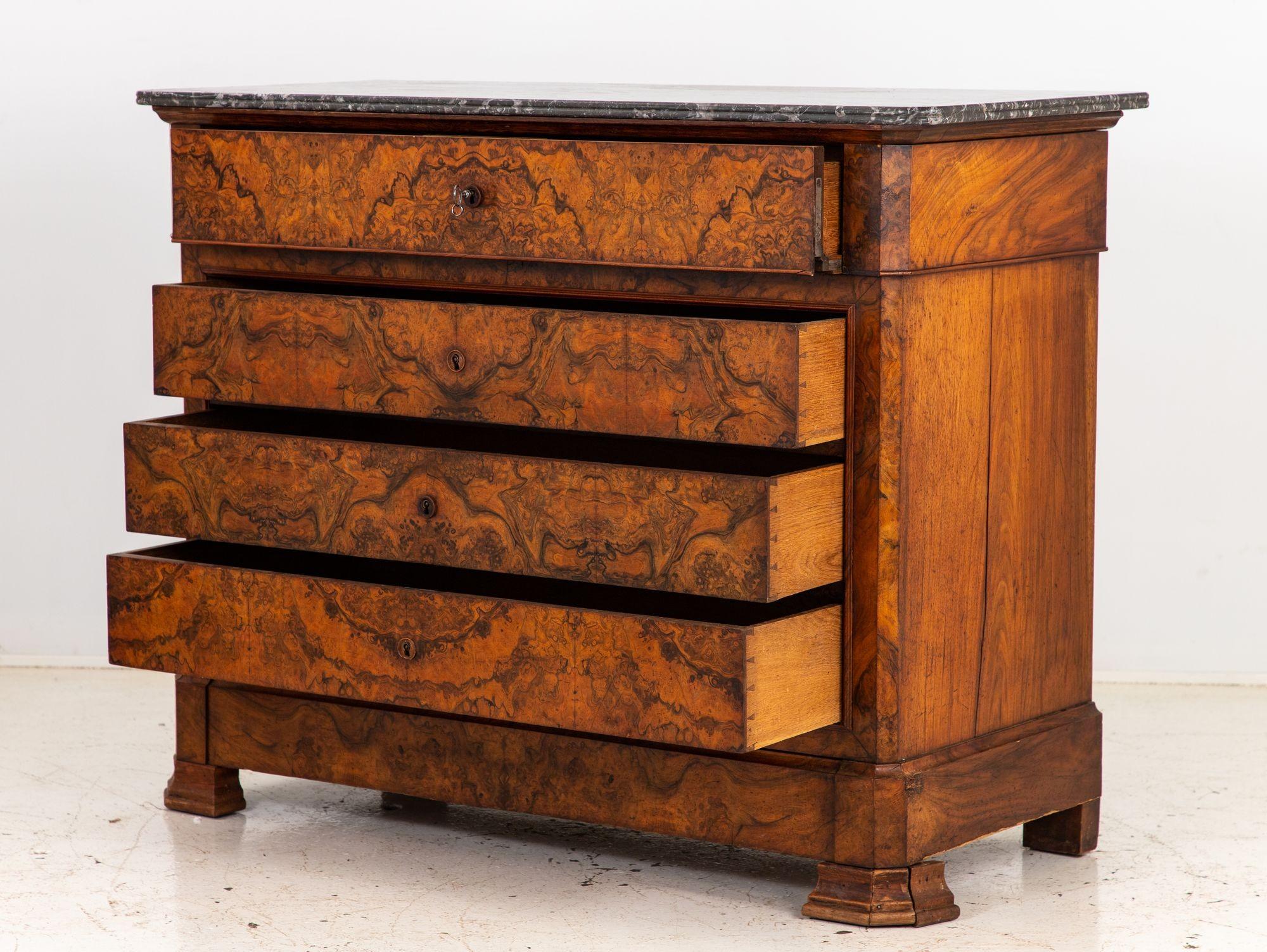 French Louis Philippe Drop Front Secretary, late 19th Century For Sale 5