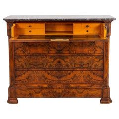 French Louis Philippe Drop Front Secretary, late 19th Century