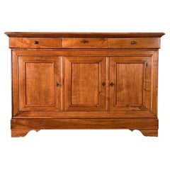 Antique French Louis Philippe Fruitwood Enfilade
