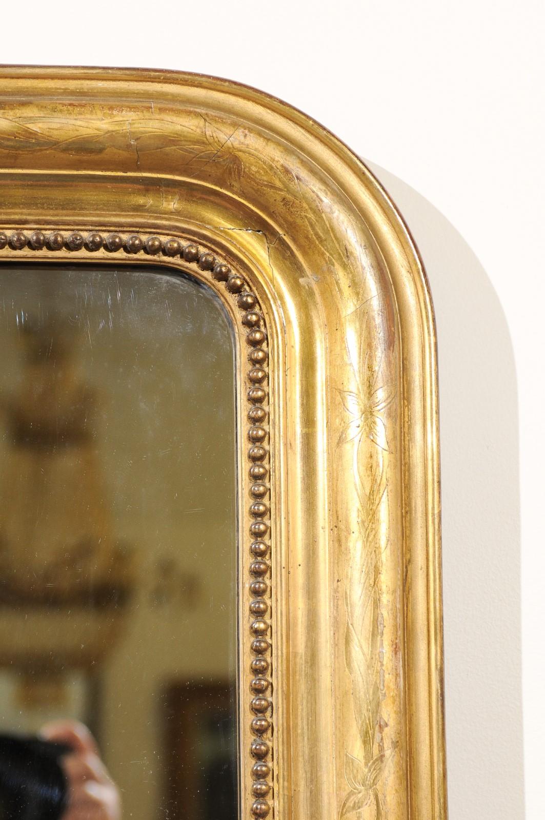 French Louis Philippe Gilt Mirror 3
