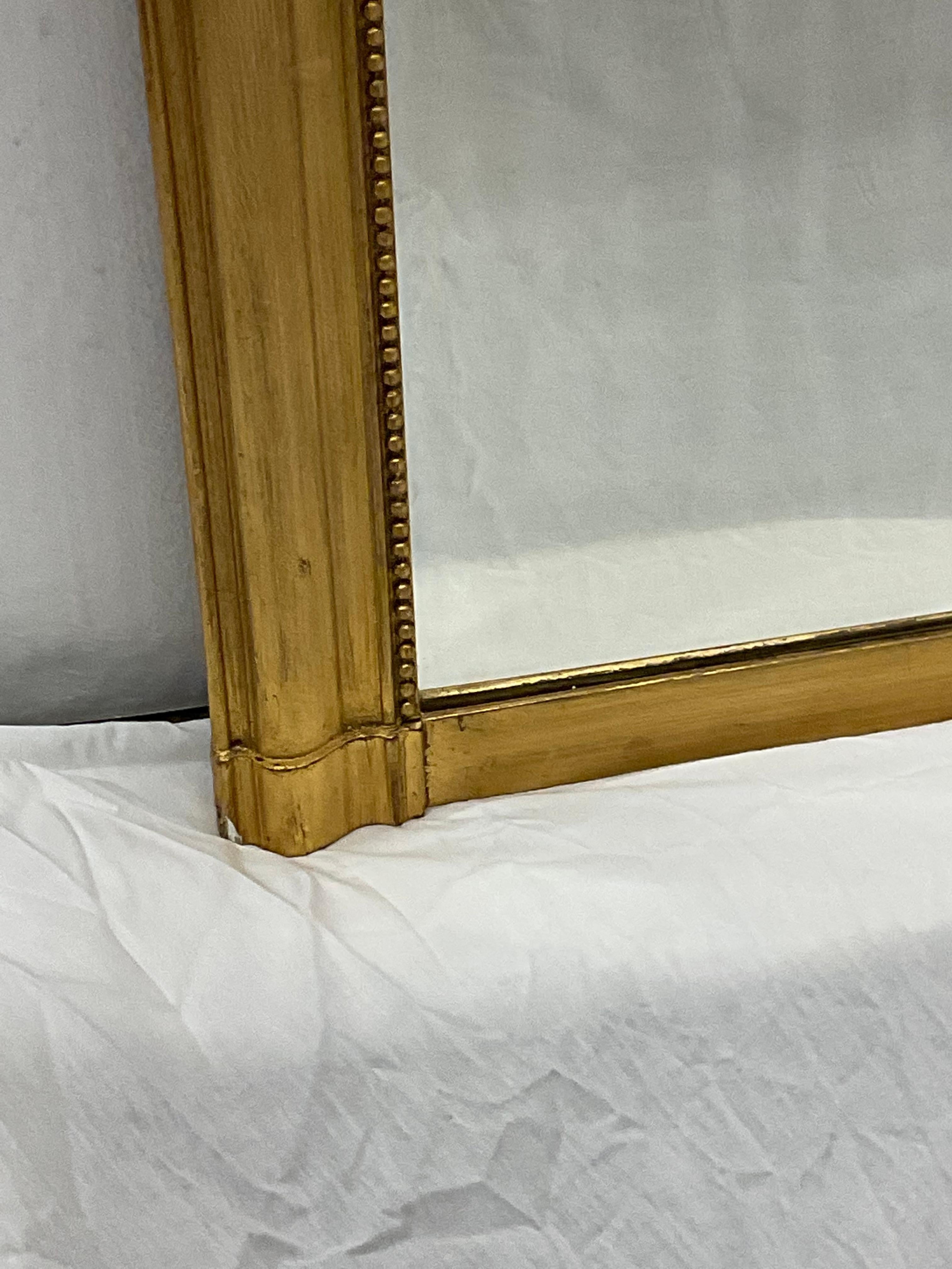 Unknown French Louis Philippe Gilt Wood Mirror For Sale
