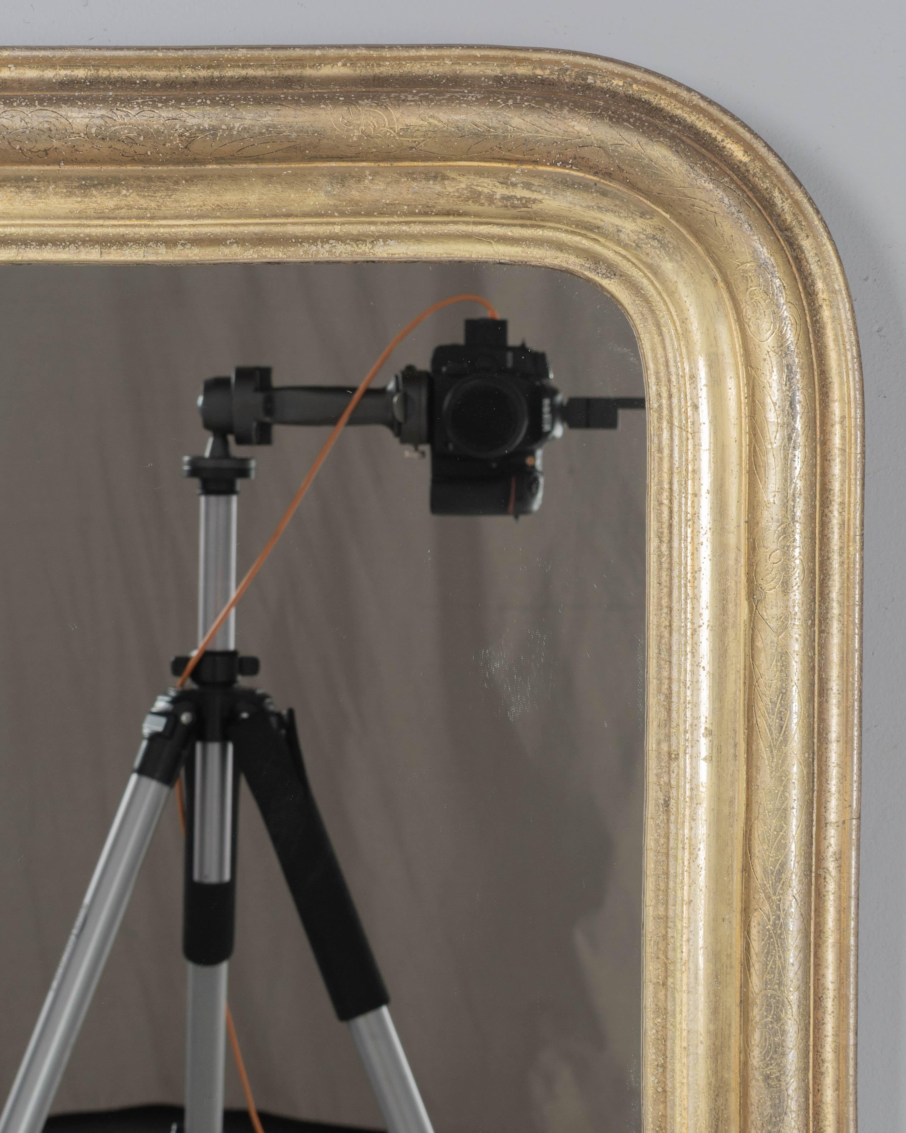 Français French Louis Philippe Giltwood Mirror 23.5