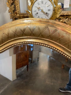 French Louis Philippe Gold Arch Top Mirror