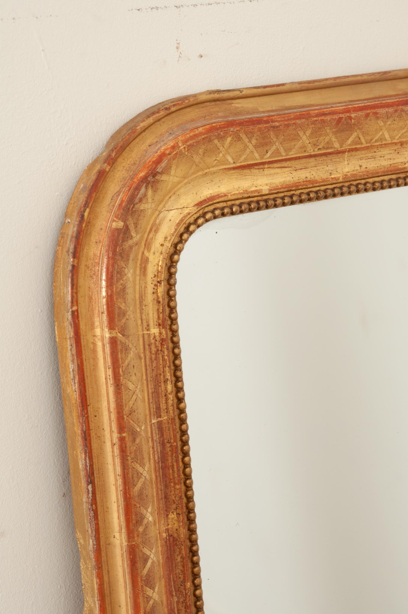 French Louis Philippe Gold Gilt Mirror 3