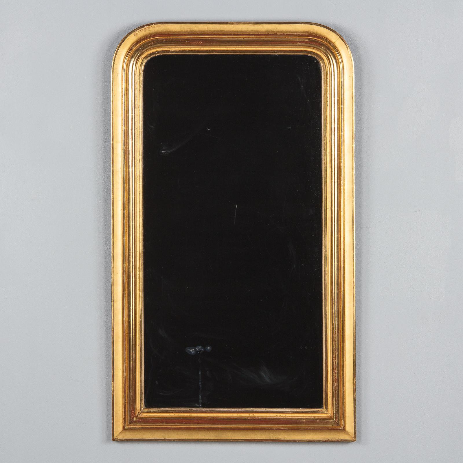 French Louis Philippe Gold Leaf Mirror, Mid-1800s 5