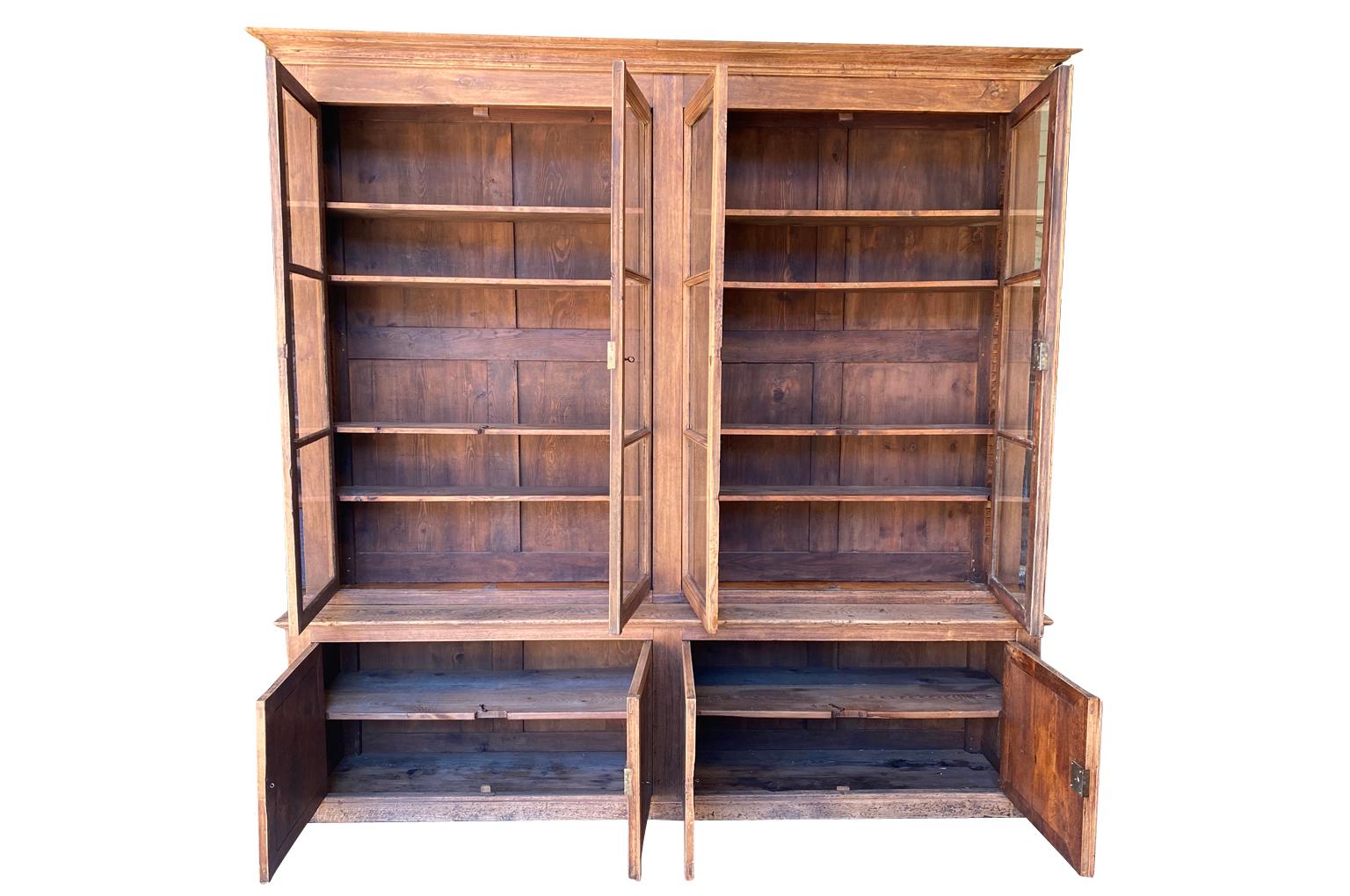 French Louis Philippe Grand Scale Deux Corps Bibliotheque For Sale 4