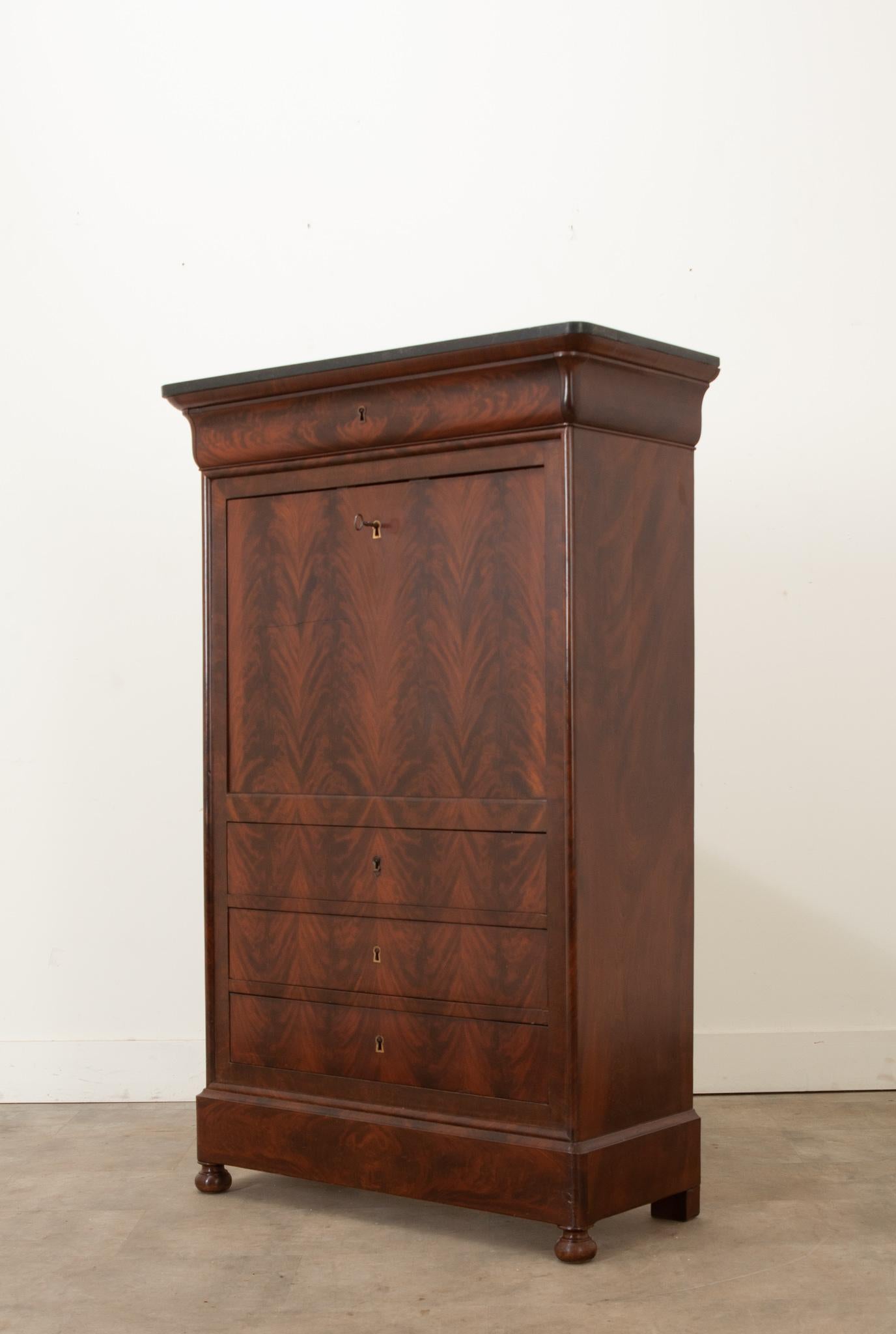 French Louis Philippe Mahogany Abattant 5