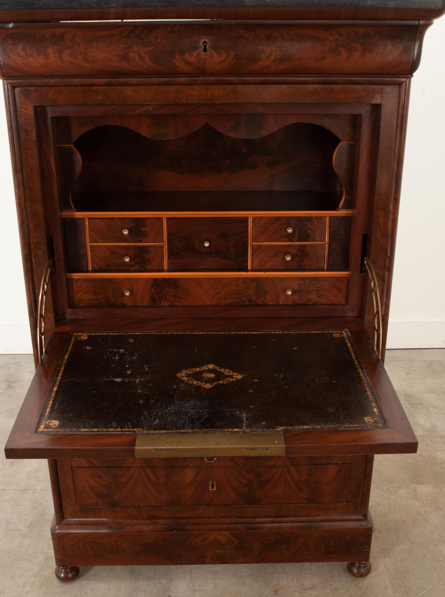 French Louis Philippe Mahogany Abattant 8