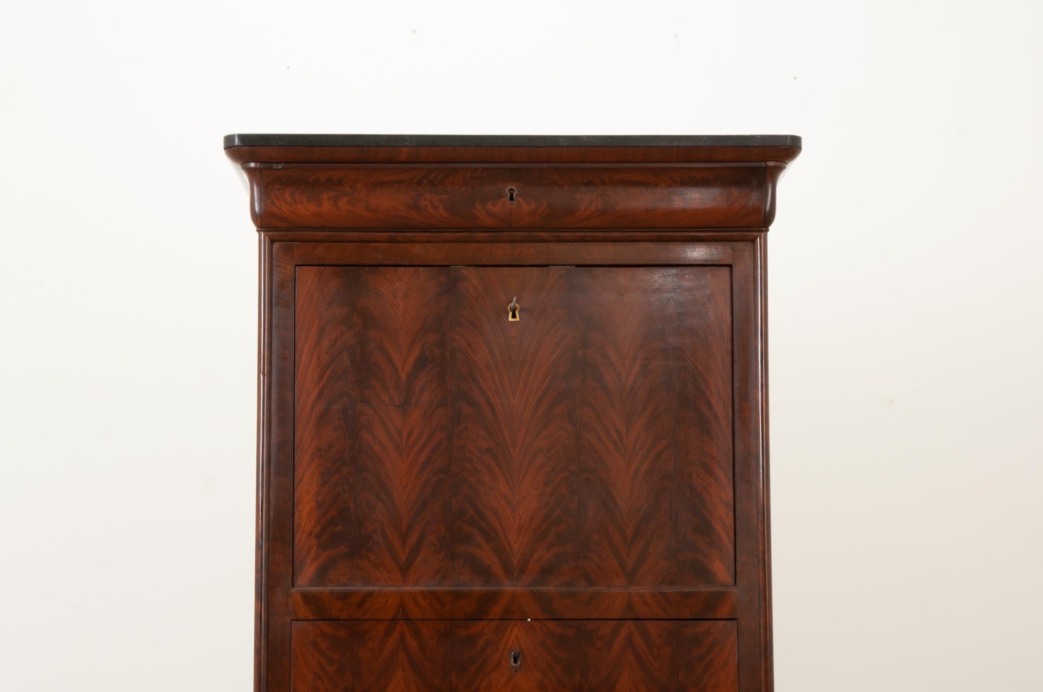 French Louis Philippe Mahogany Abattant 1