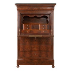 Antique French Louis Philippe Mahogany Abattant